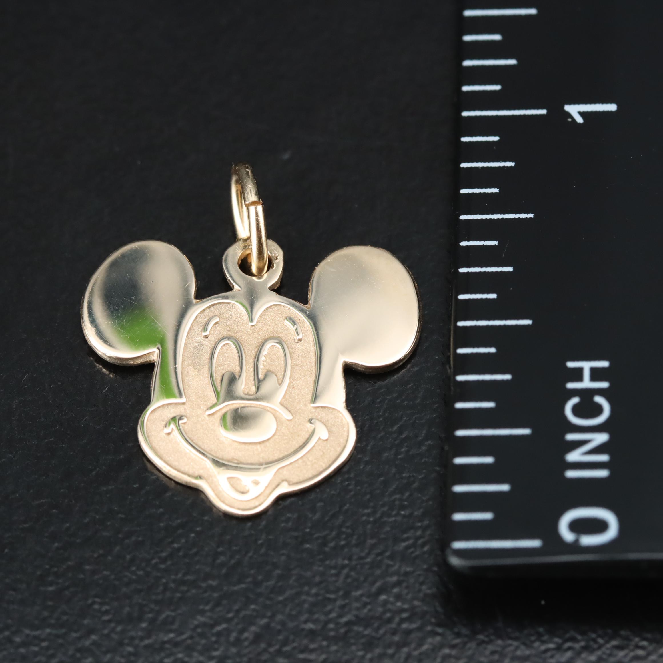 Disney Mickey Mouse 14K Charm Pendant