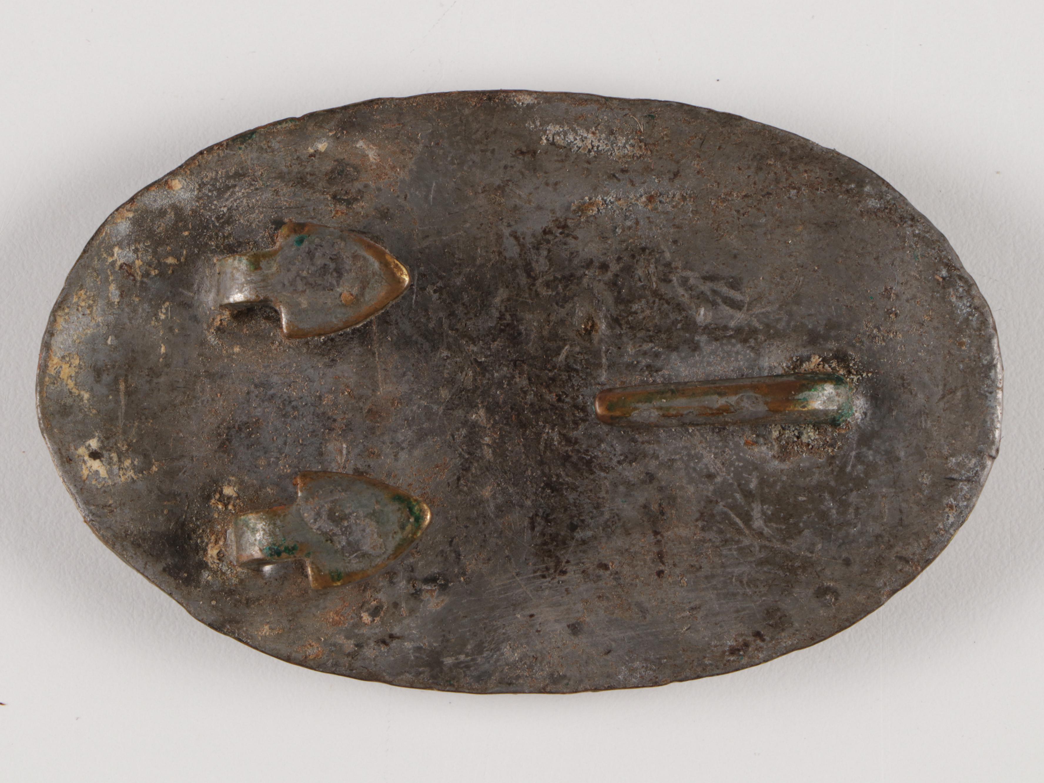 Civil War Era Watertown Arsenal Cap Box and Belt Plate with Later Cap Box