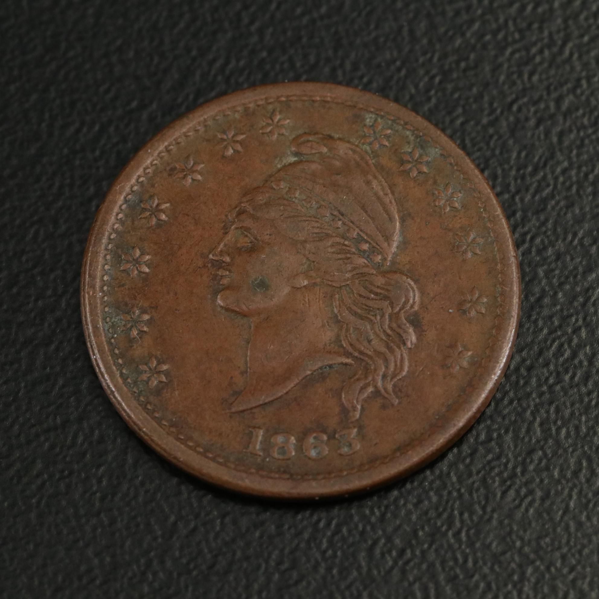 Two Civil War Tokens