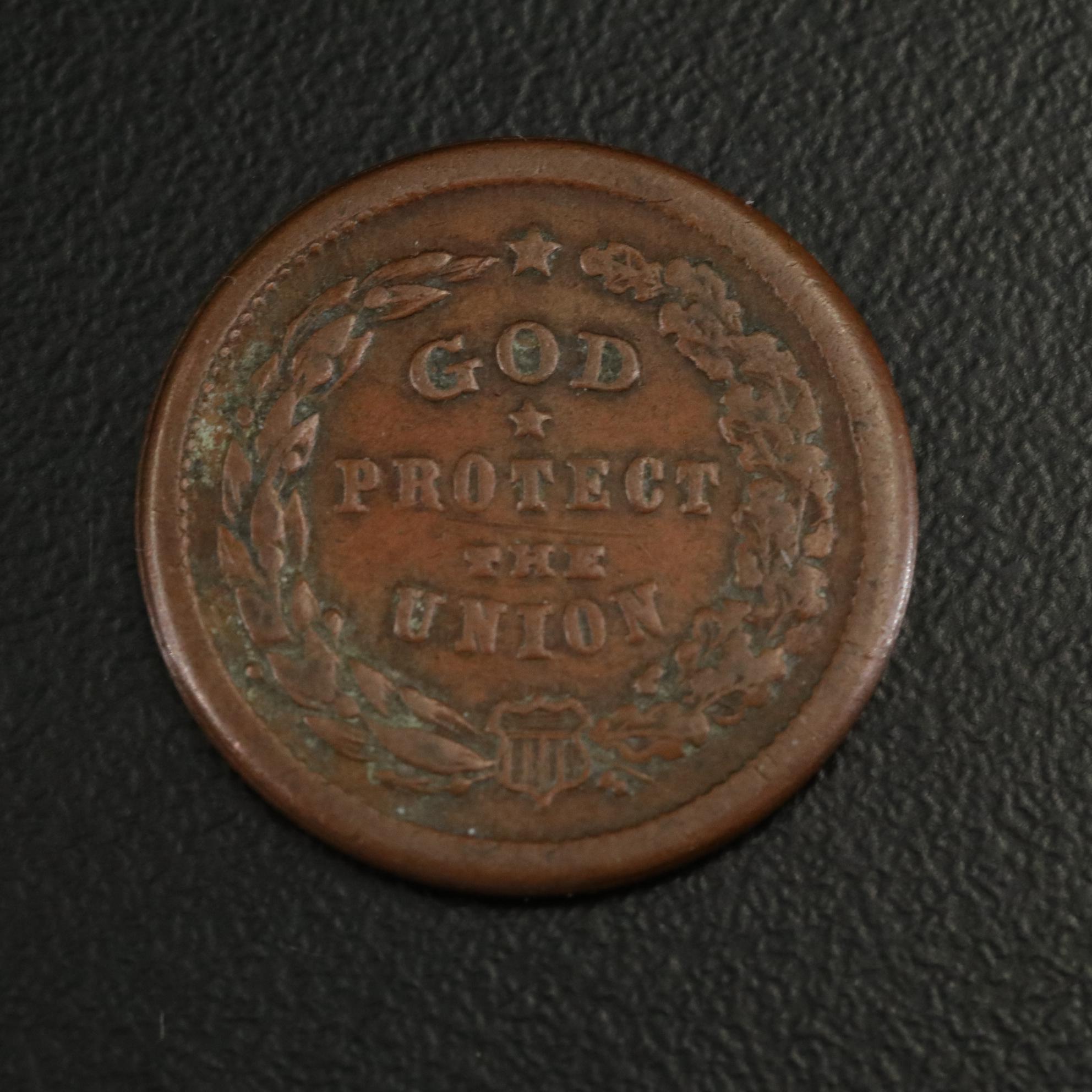 Two Civil War Tokens