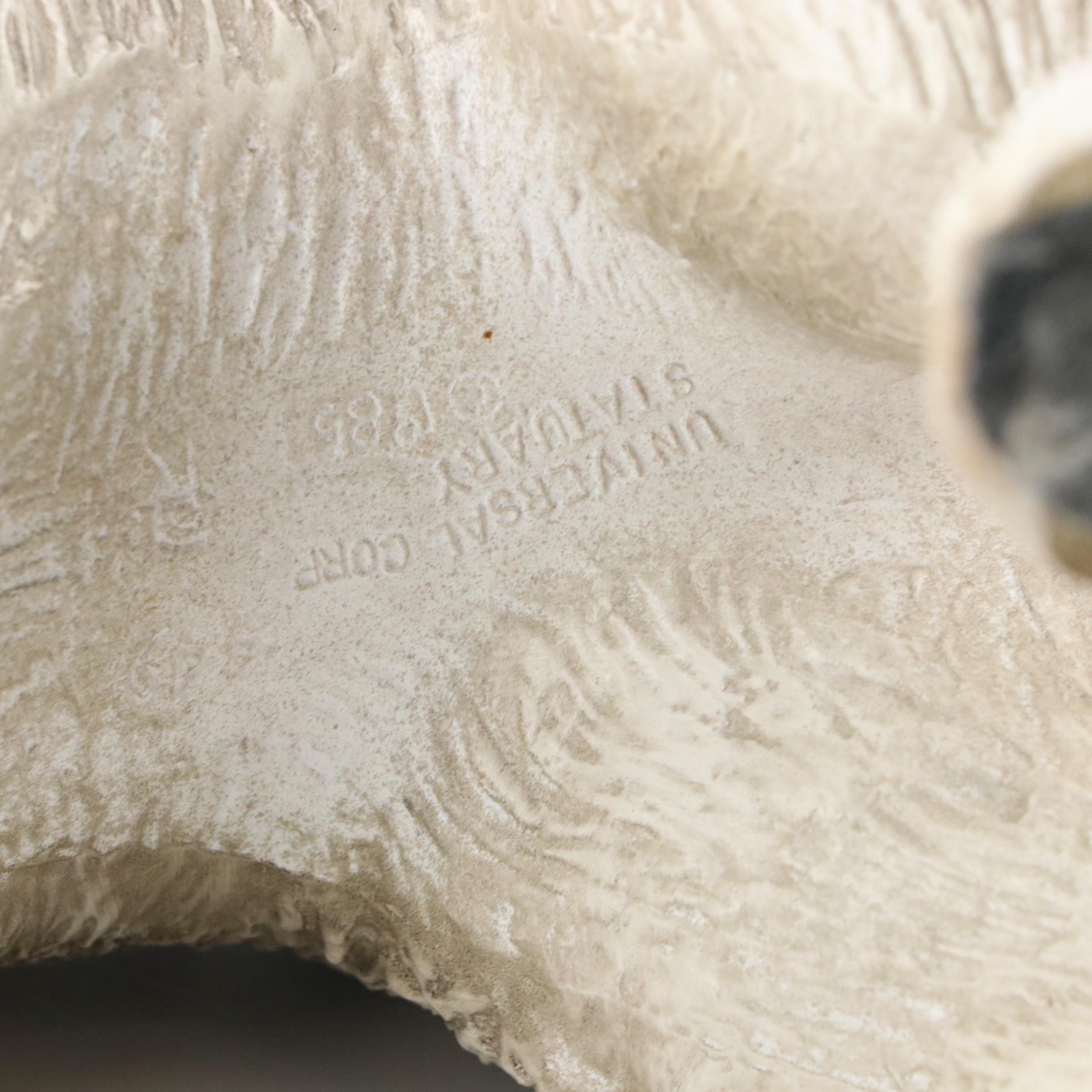 Universal Statuary Corp. Resin Striped Cat with Kitten Figurines