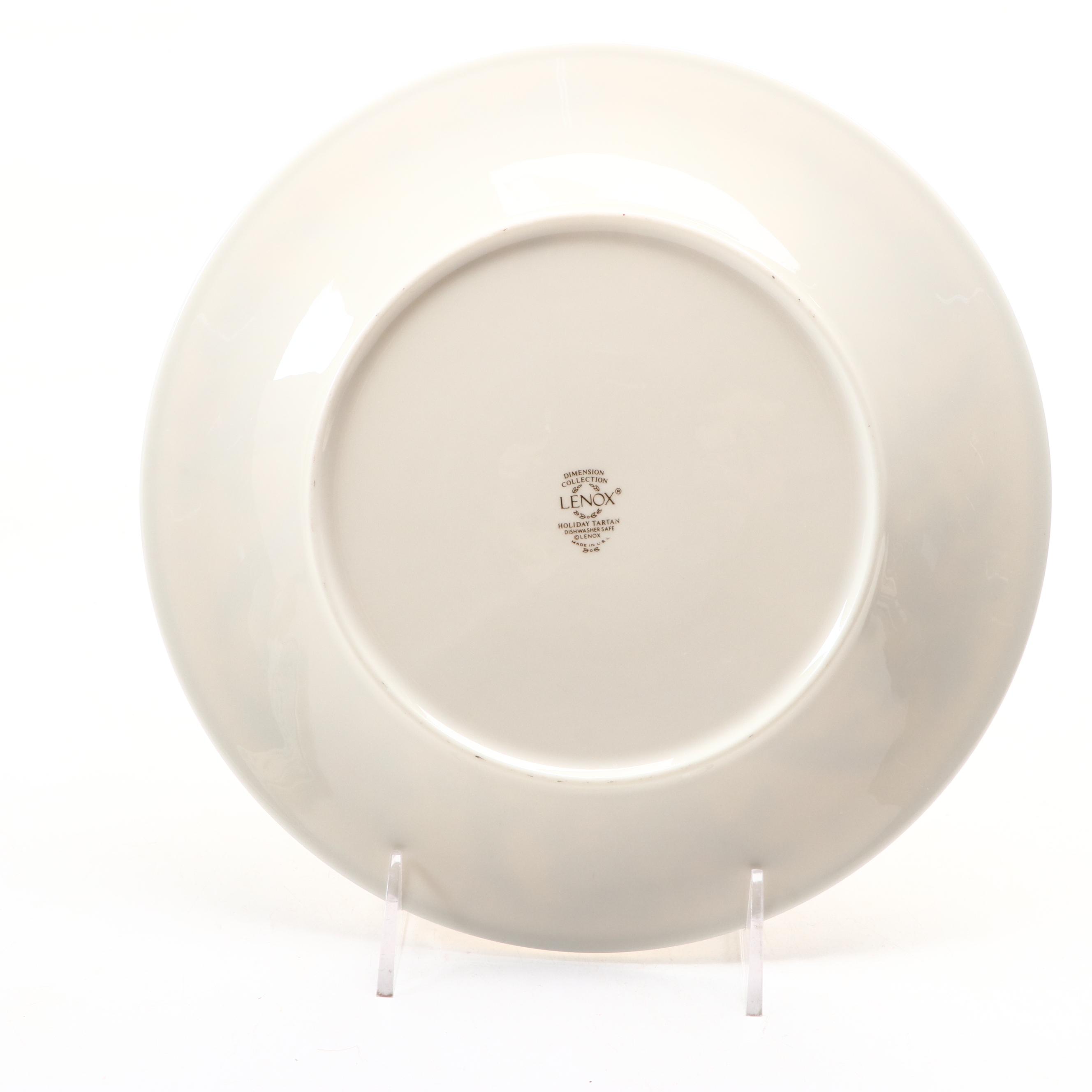 Lenox "Holiday Tartan" with "Holiday" and Other Plates