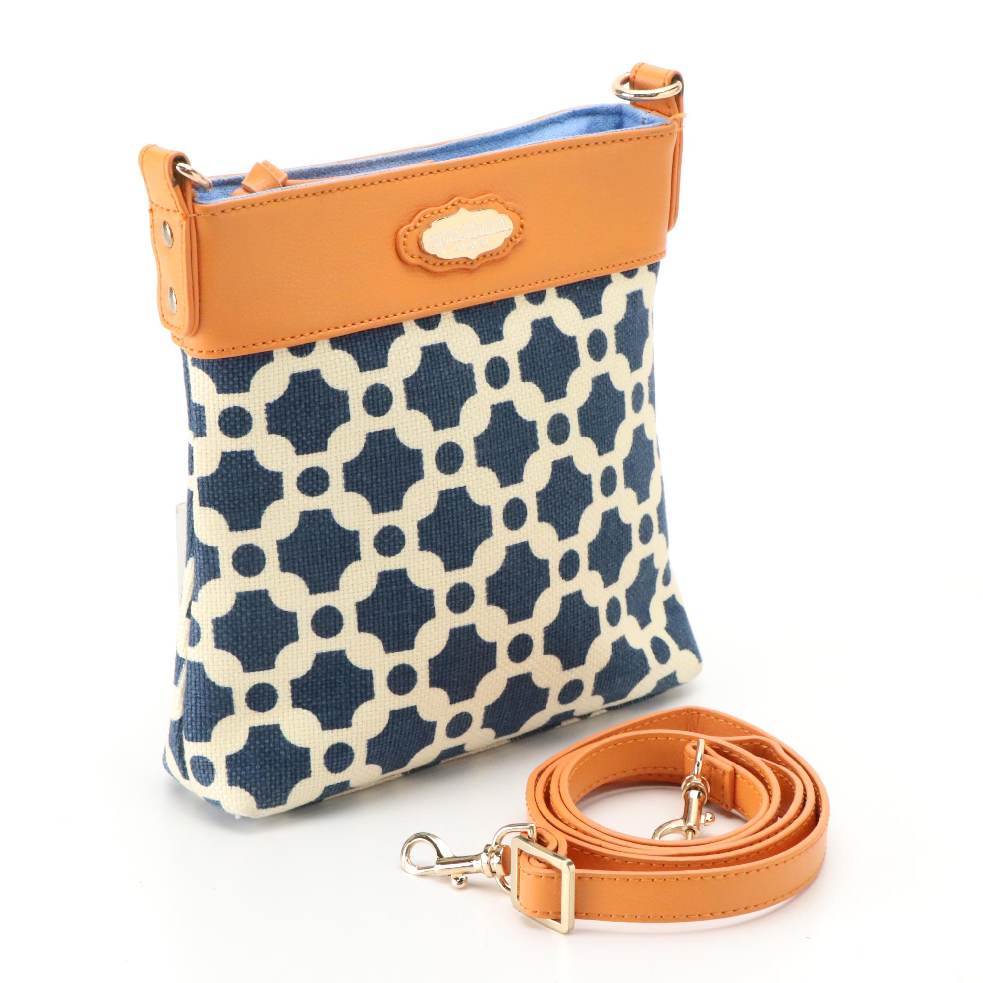 Kate Spade Leather Fold-Over Crossbody Bag, Spartina Patterned Canvas Bag