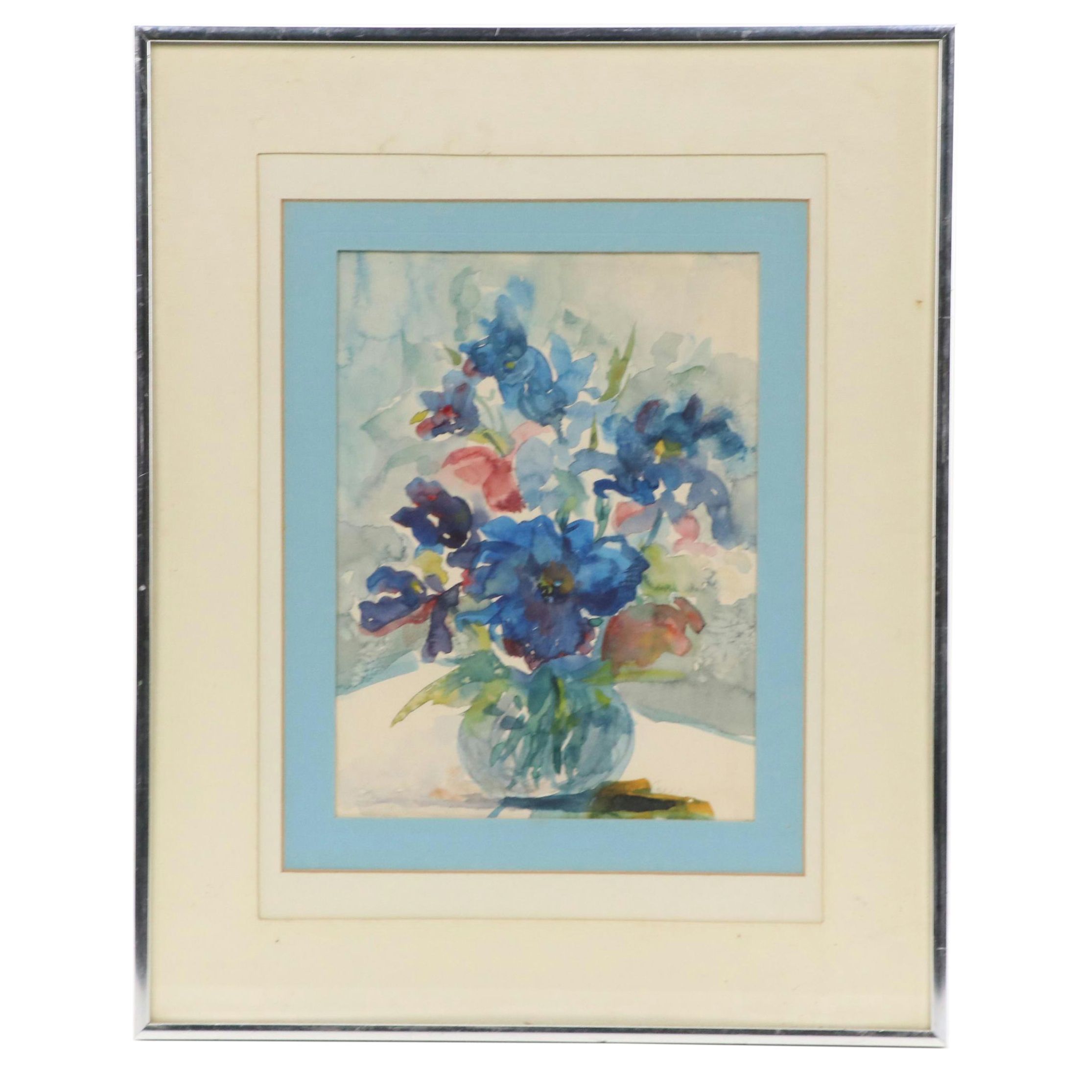 Floral Still Life Watercolor Painting