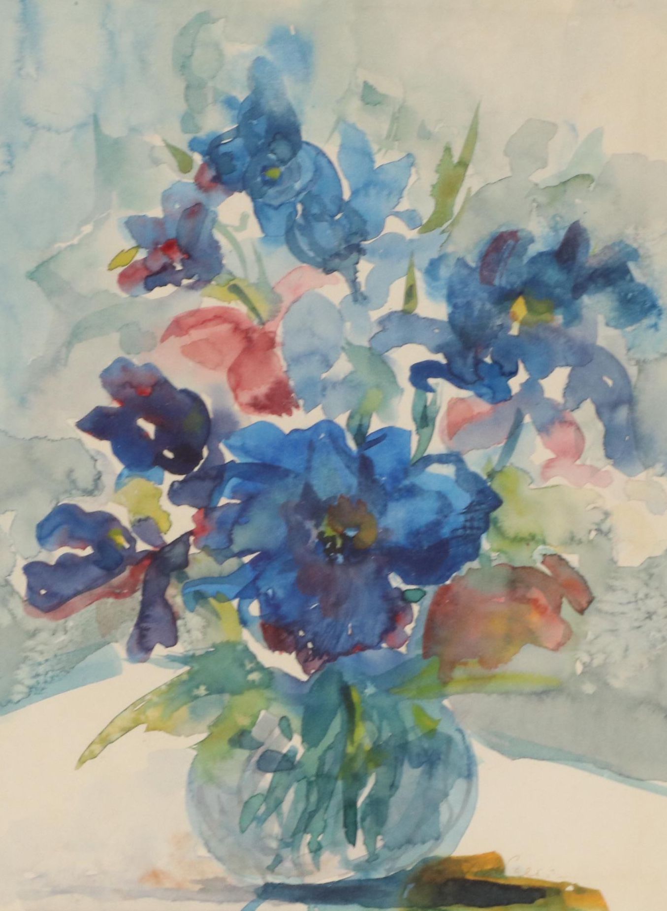 Floral Still Life Watercolor Painting