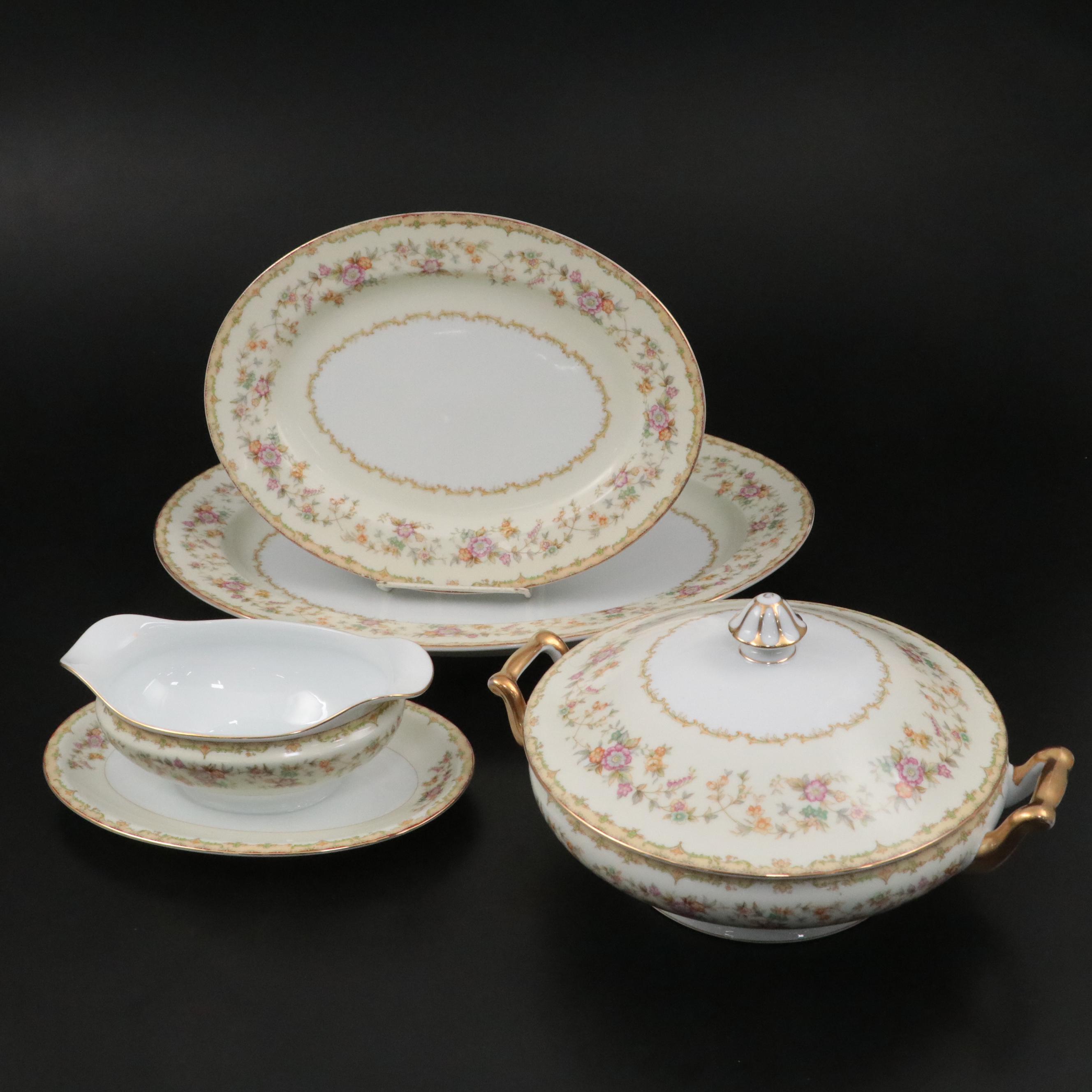 Noritake "Columbine" Porcelain Dinnerware and Soft Storage Containers
