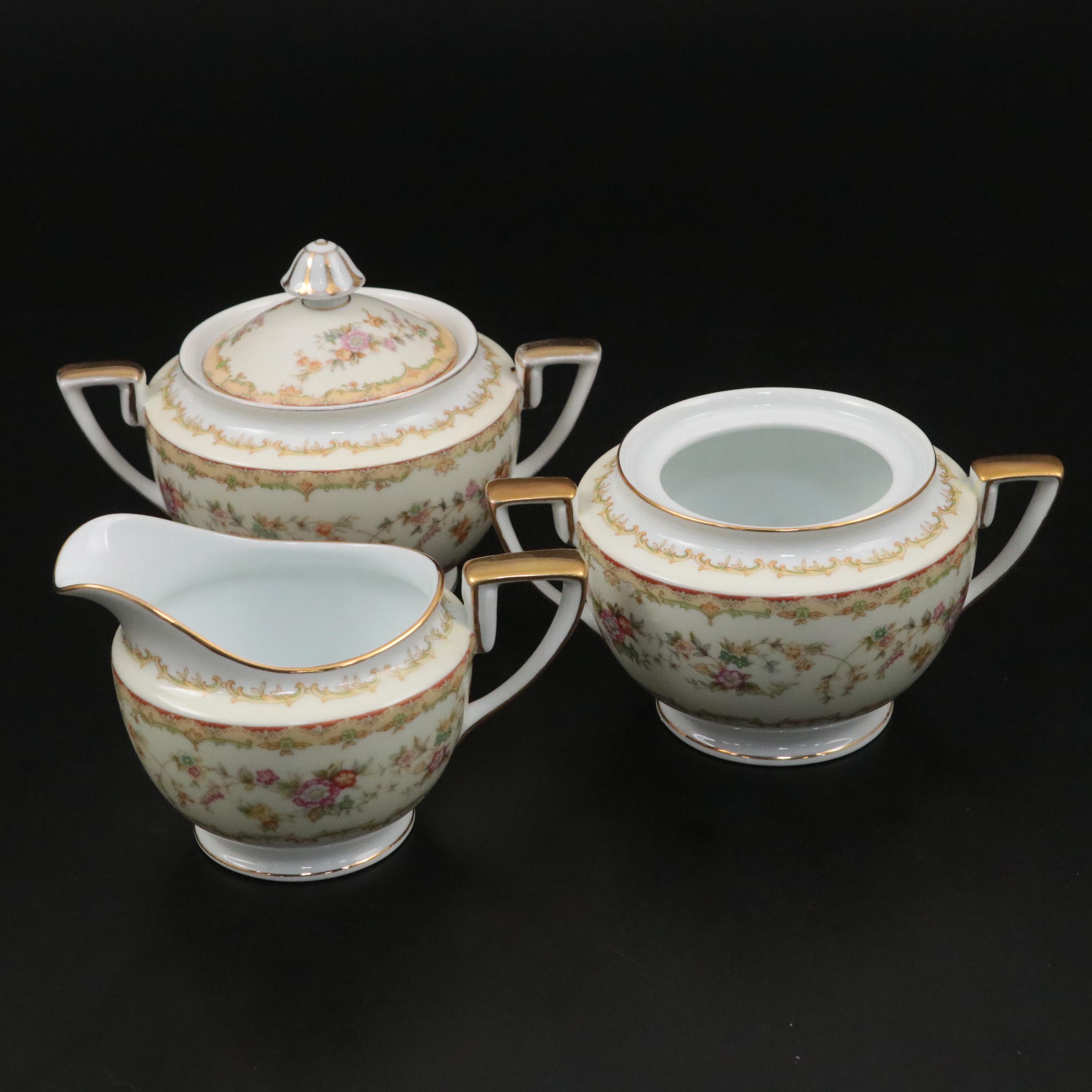 Noritake "Columbine" Porcelain Dinnerware and Soft Storage Containers