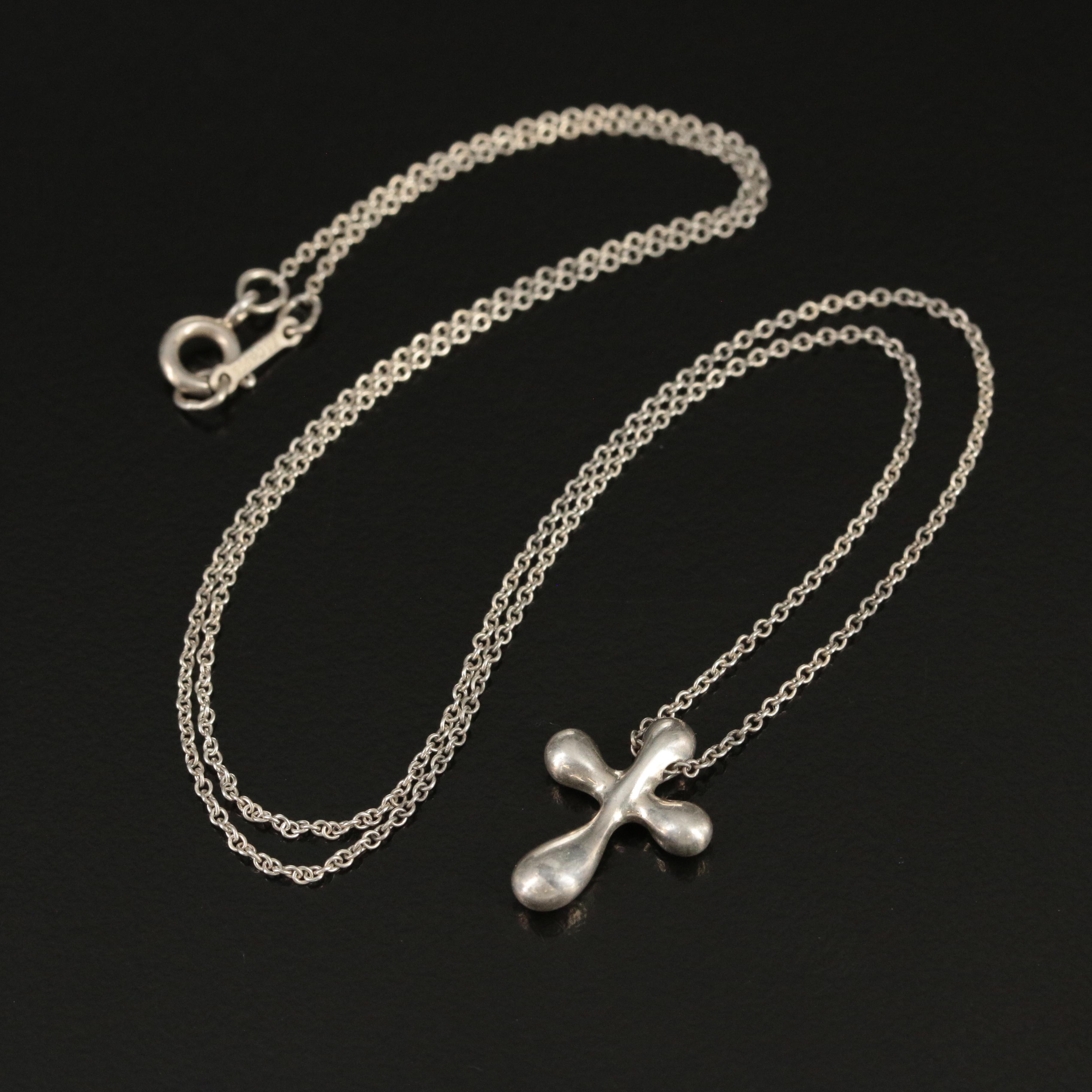Elsa Peretti for Tiffany & Co. Sterling Cross Necklace