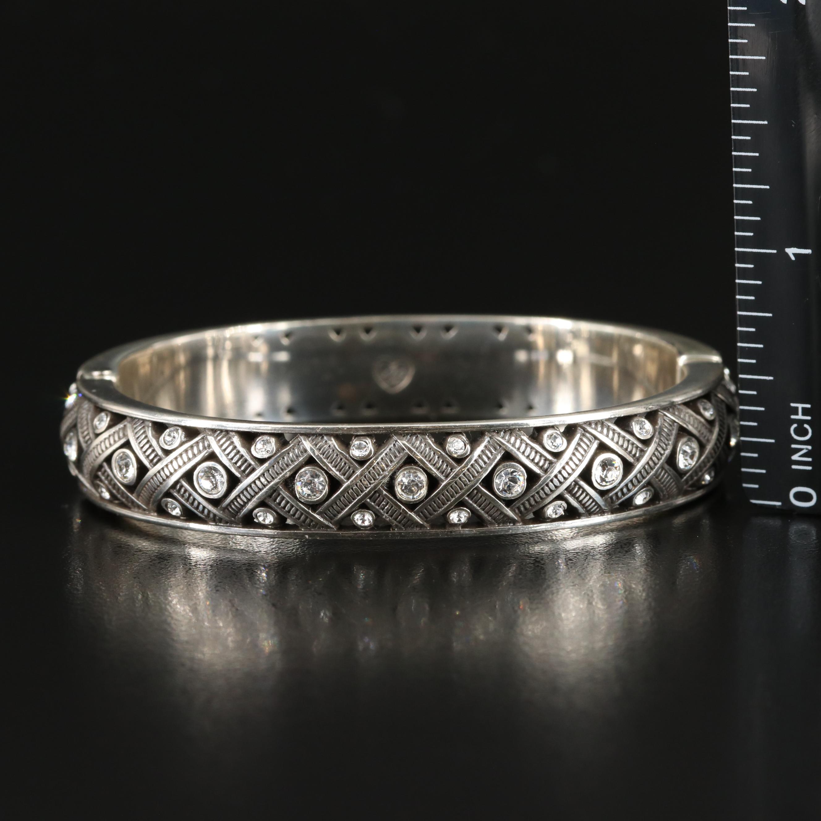 Brighton Rhinestone and Sterling Citrine and Quartz Bracelets