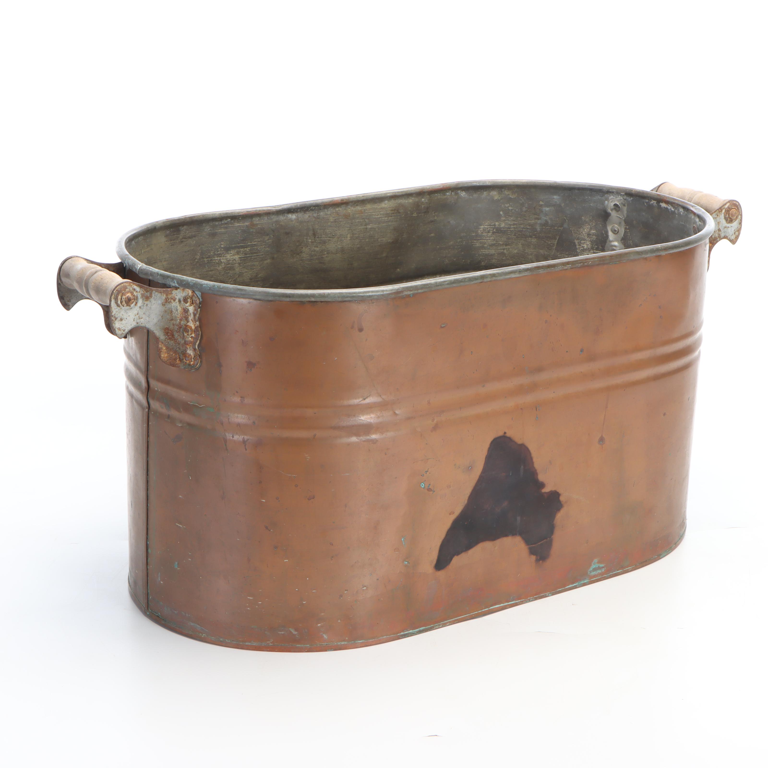 Copper Boiler Pot, Late 19th/ Early 20th Century
