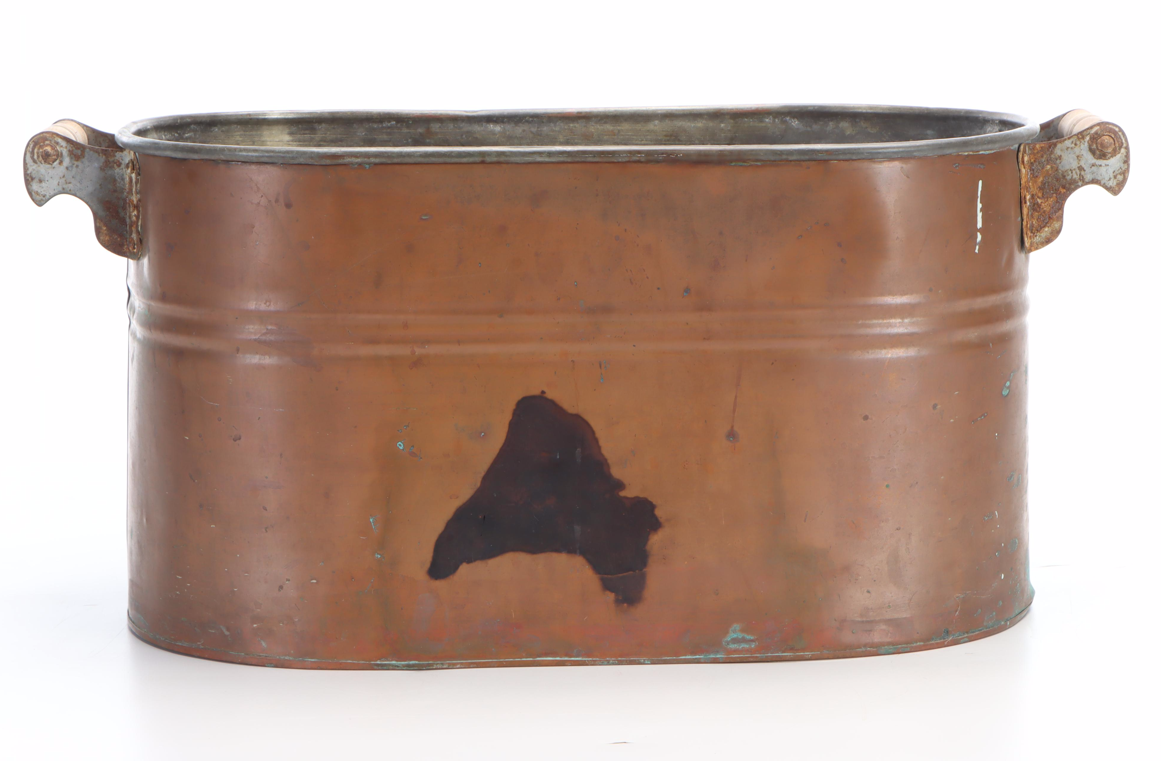 Copper Boiler Pot, Late 19th/ Early 20th Century