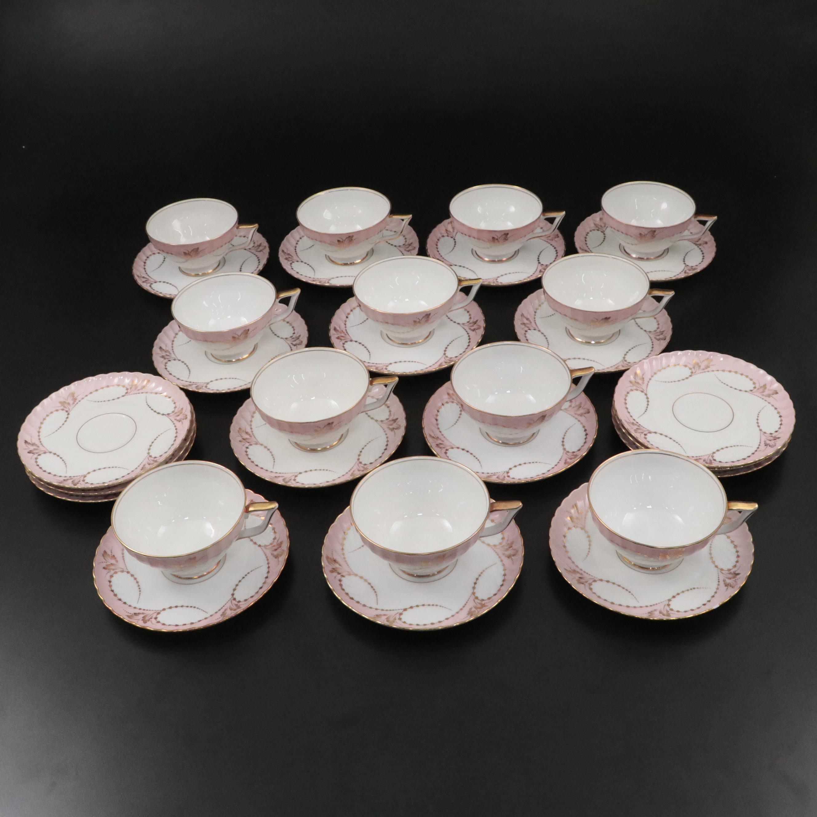 Royal Tettau "Yvonne Pink" Porcelain Dinnerware and Soft Storage Containers