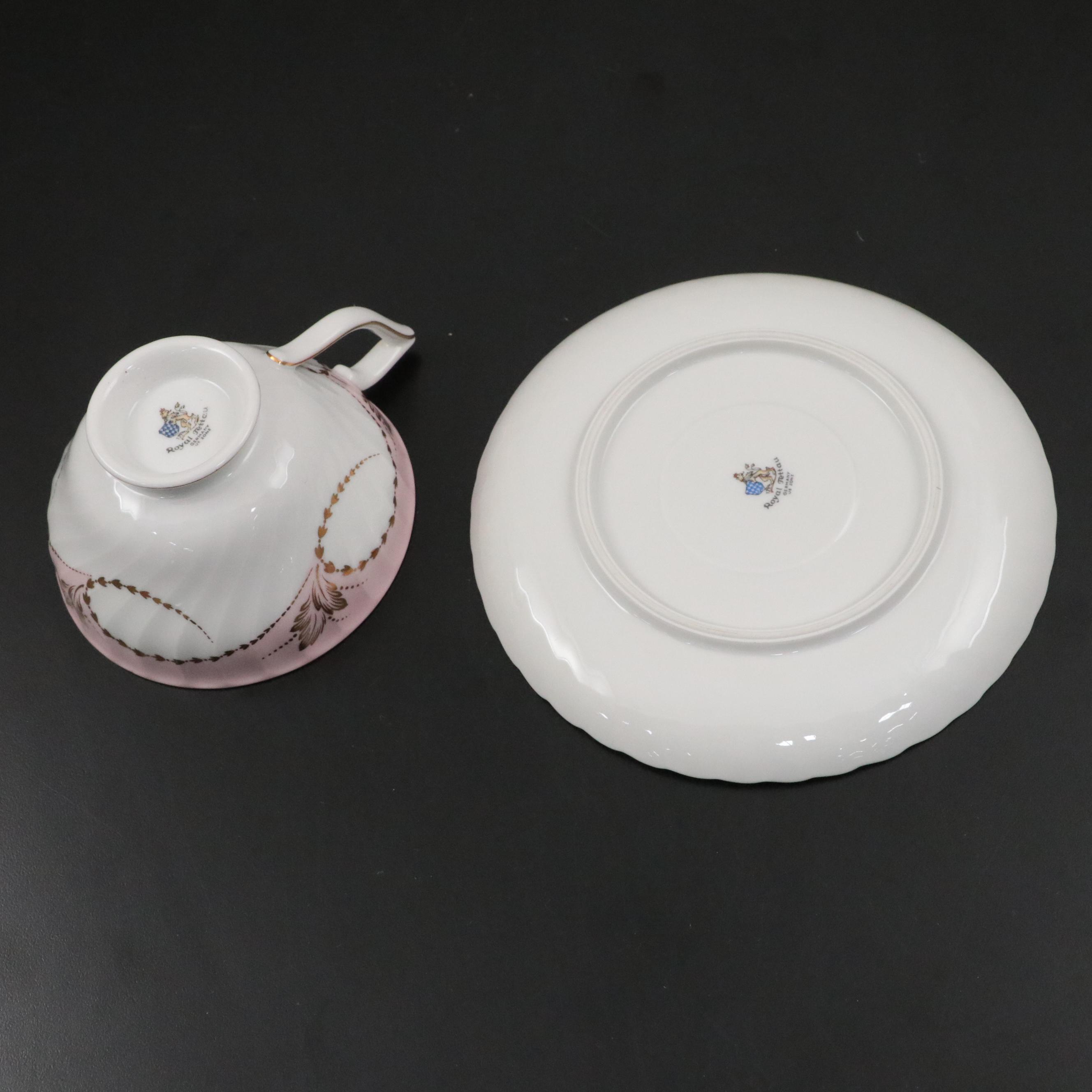 Royal Tettau "Yvonne Pink" Porcelain Dinnerware and Soft Storage Containers