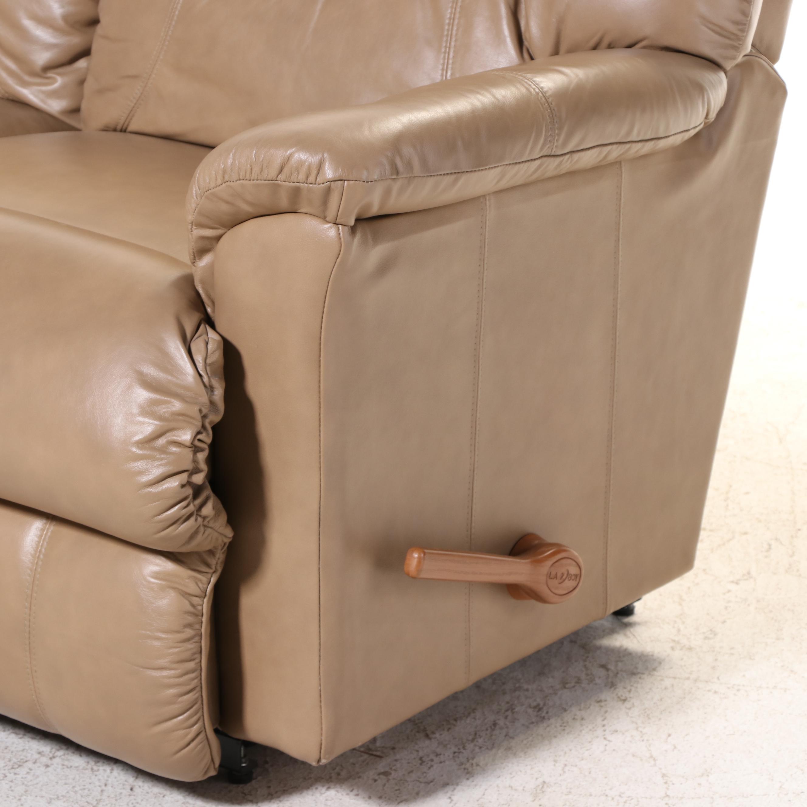 La-Z-Boy Leather Dual-Reclining Sofa