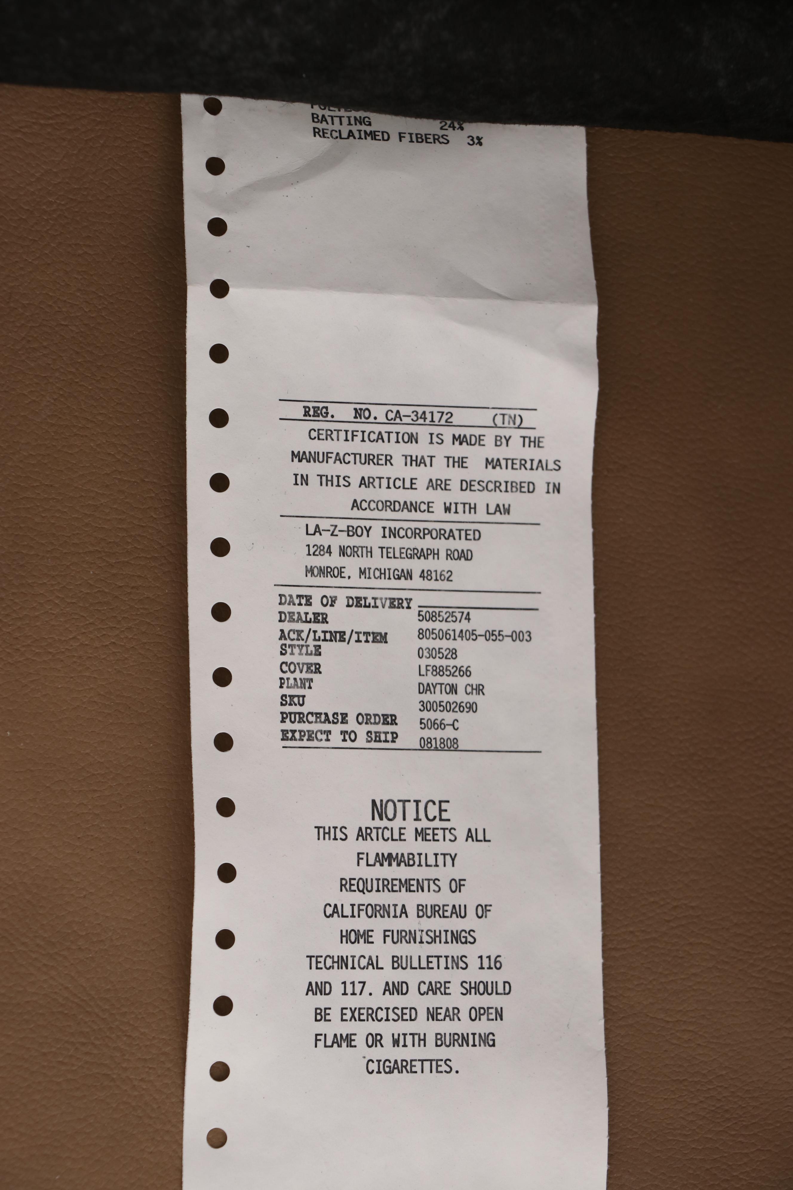 La-Z-Boy Leather Dual-Reclining Sofa