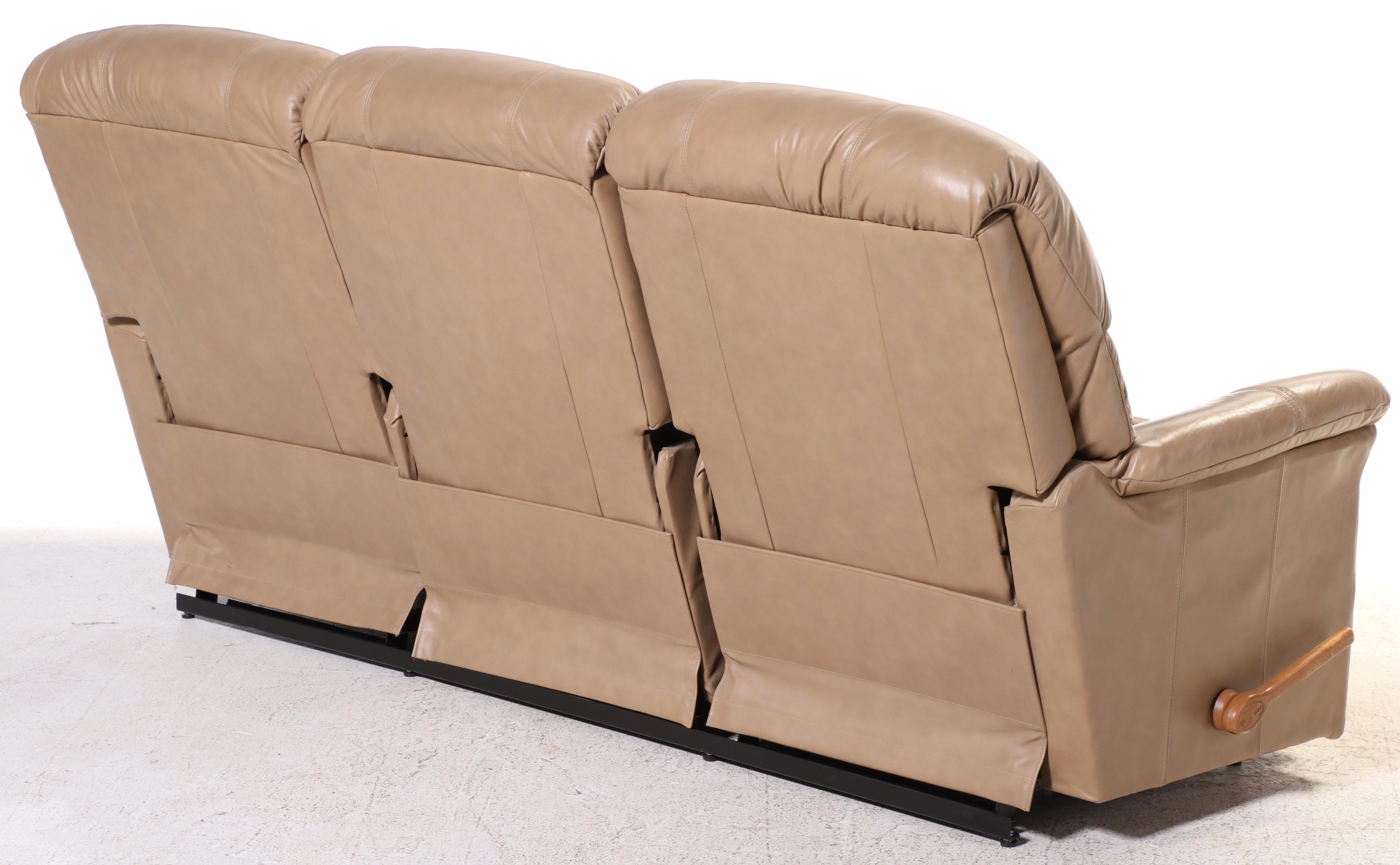 La-Z-Boy Leather Dual-Reclining Sofa