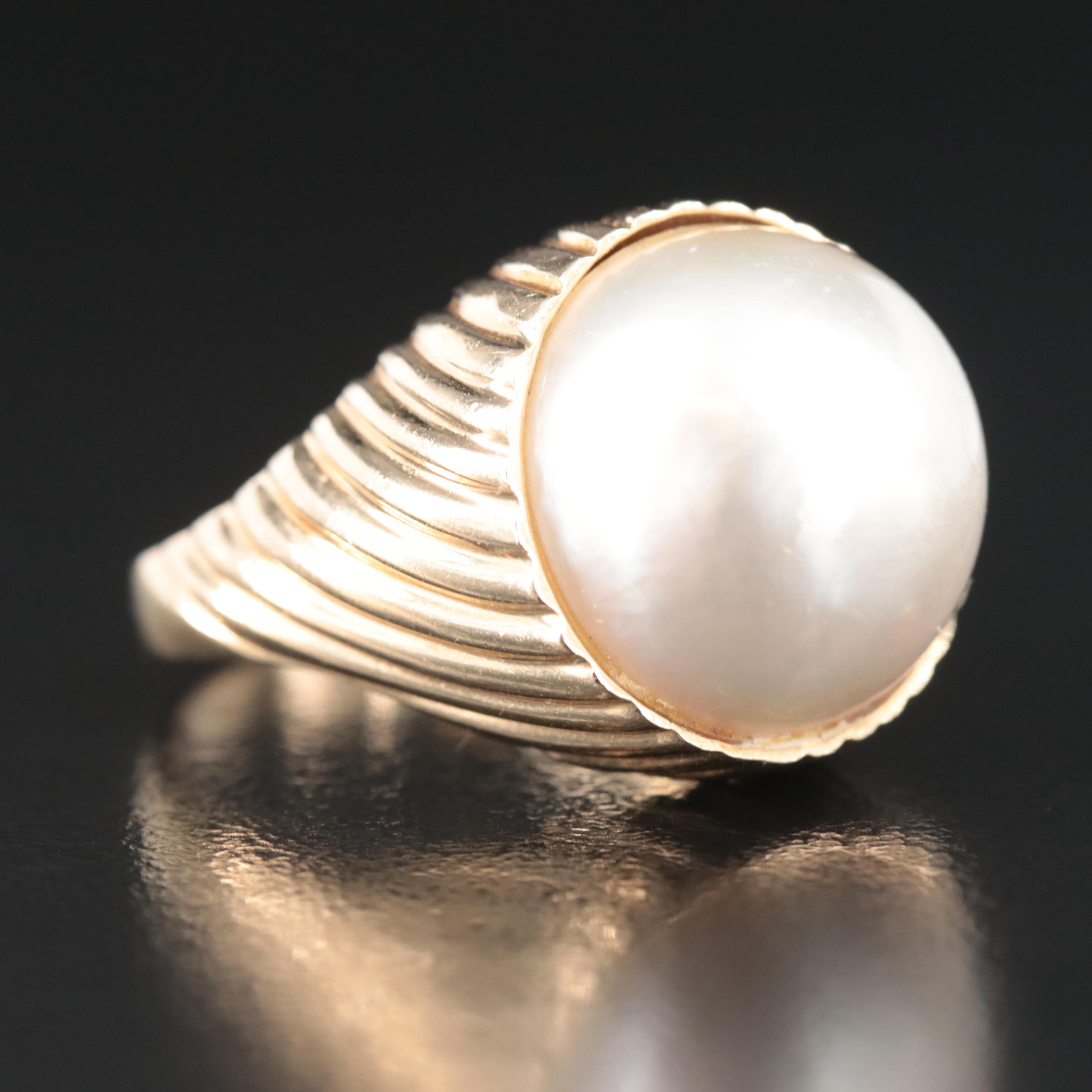 14K Pearl Ring