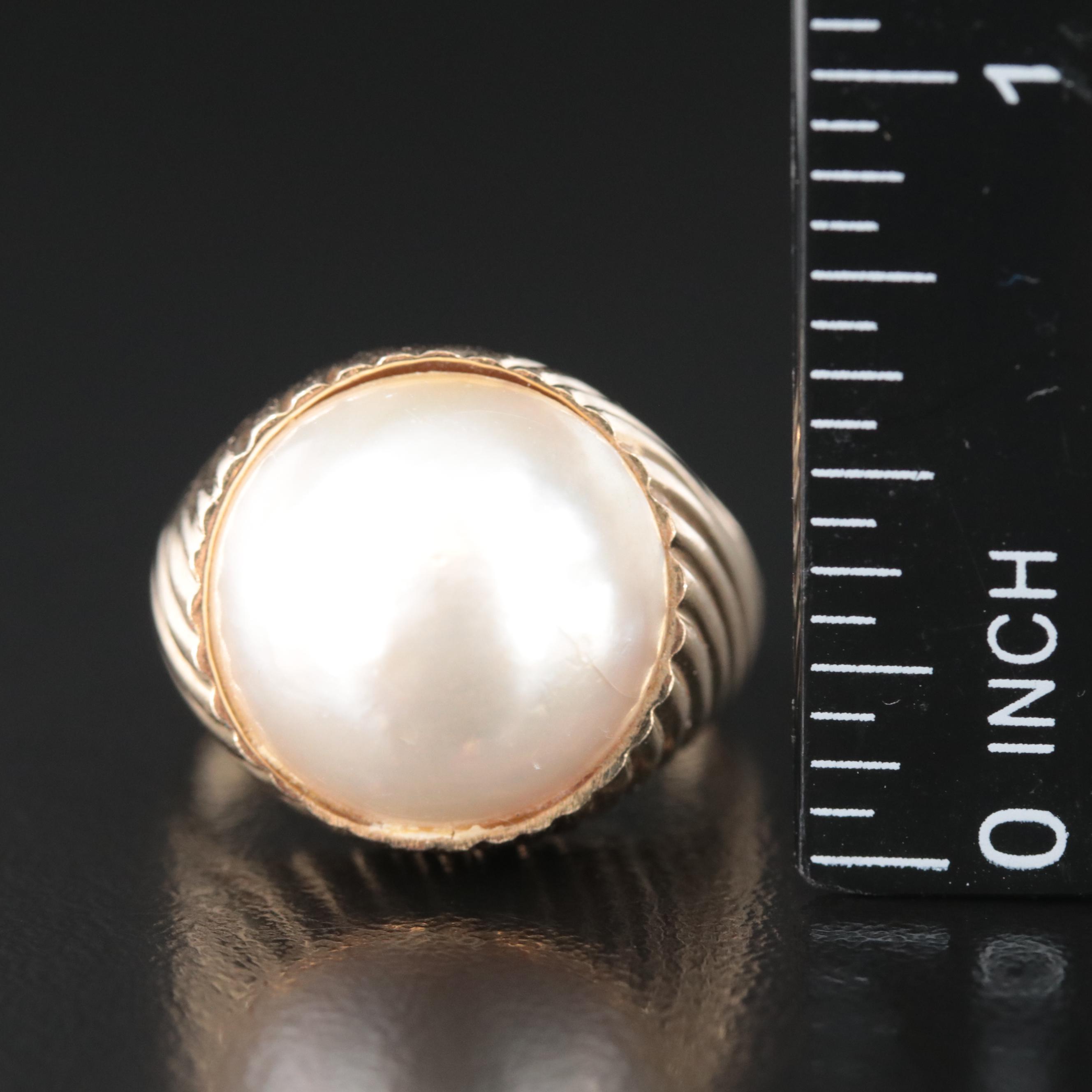 14K Pearl Ring