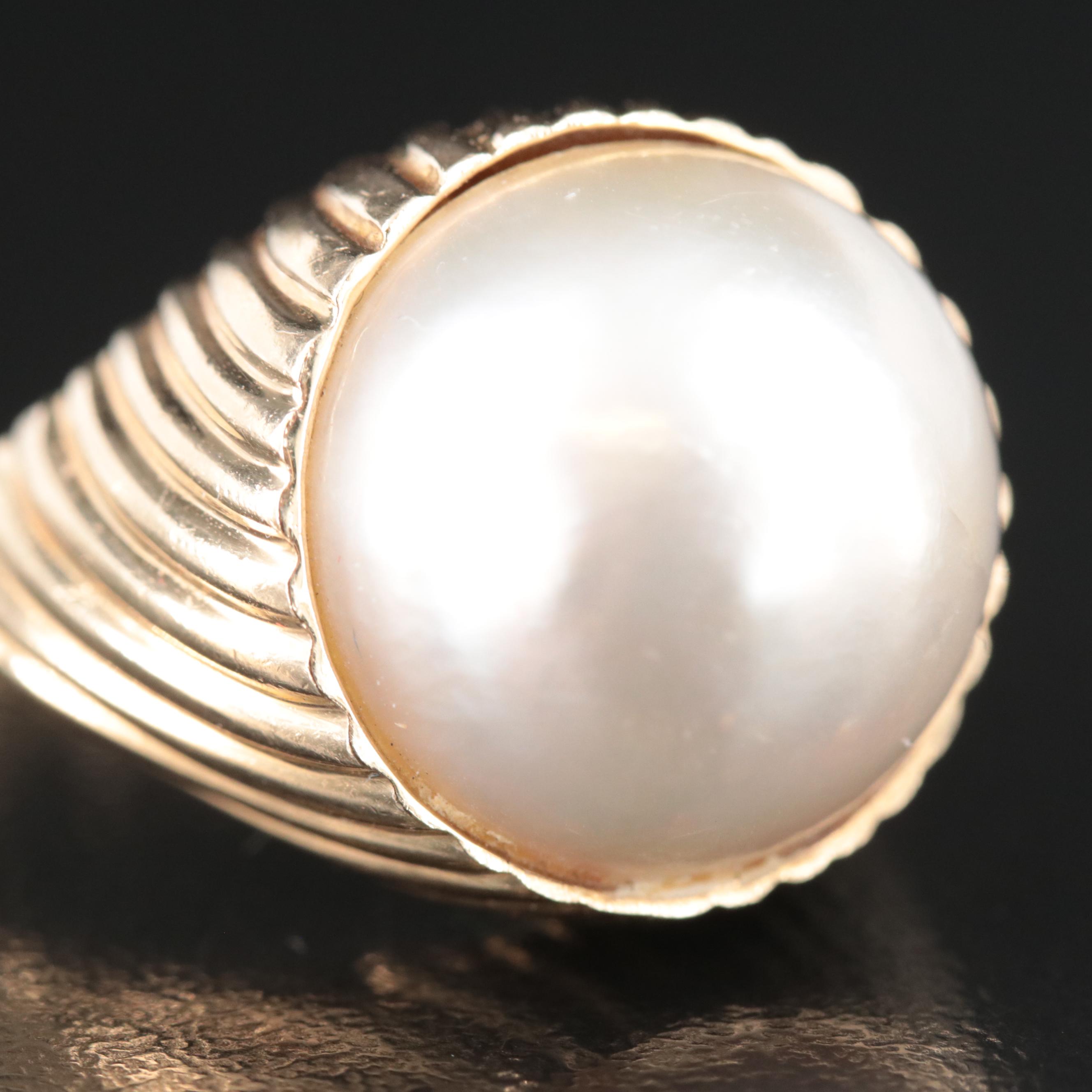 14K Pearl Ring
