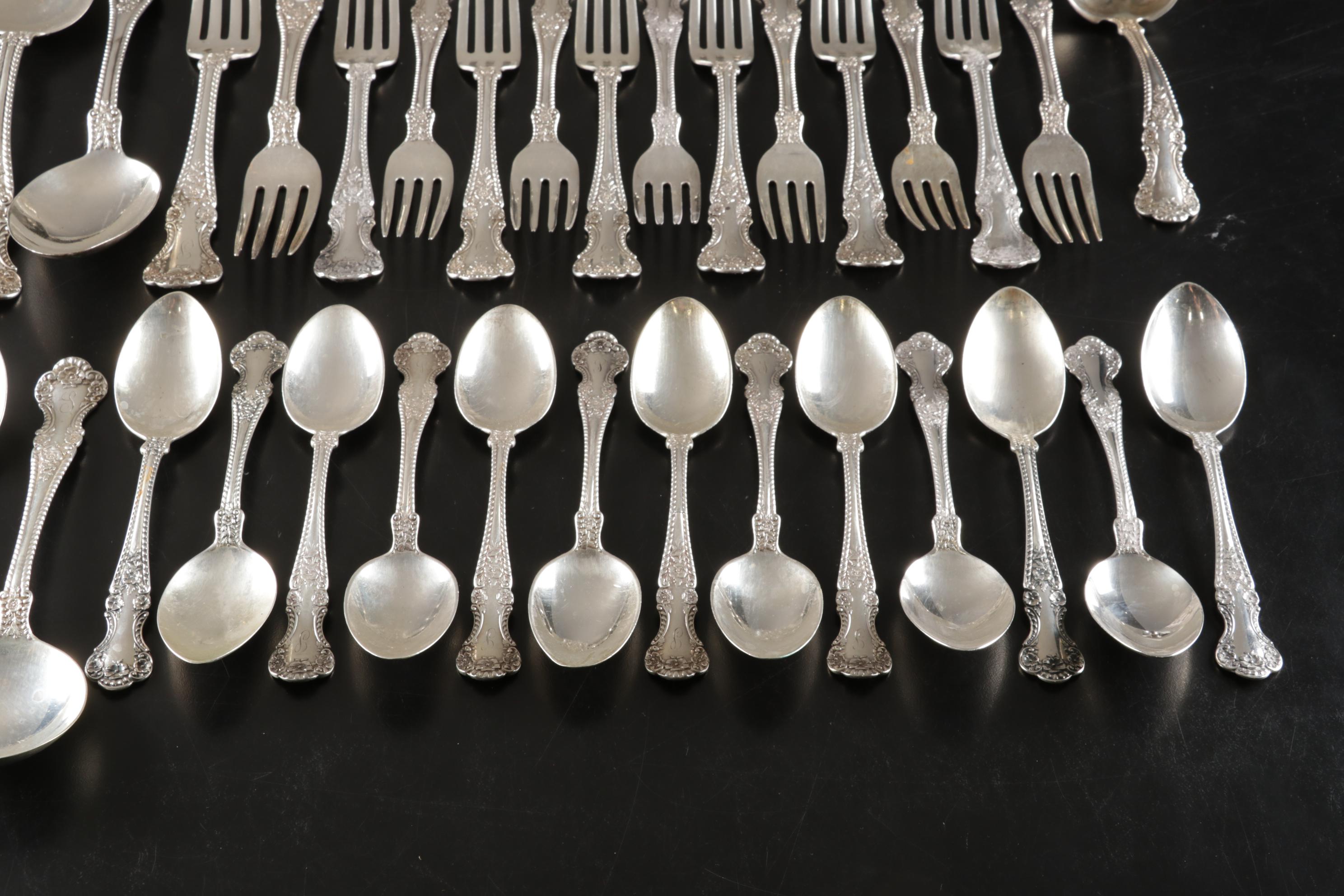 Gorham "Cambridge" Sterling Silver Flatware, Monogrammed