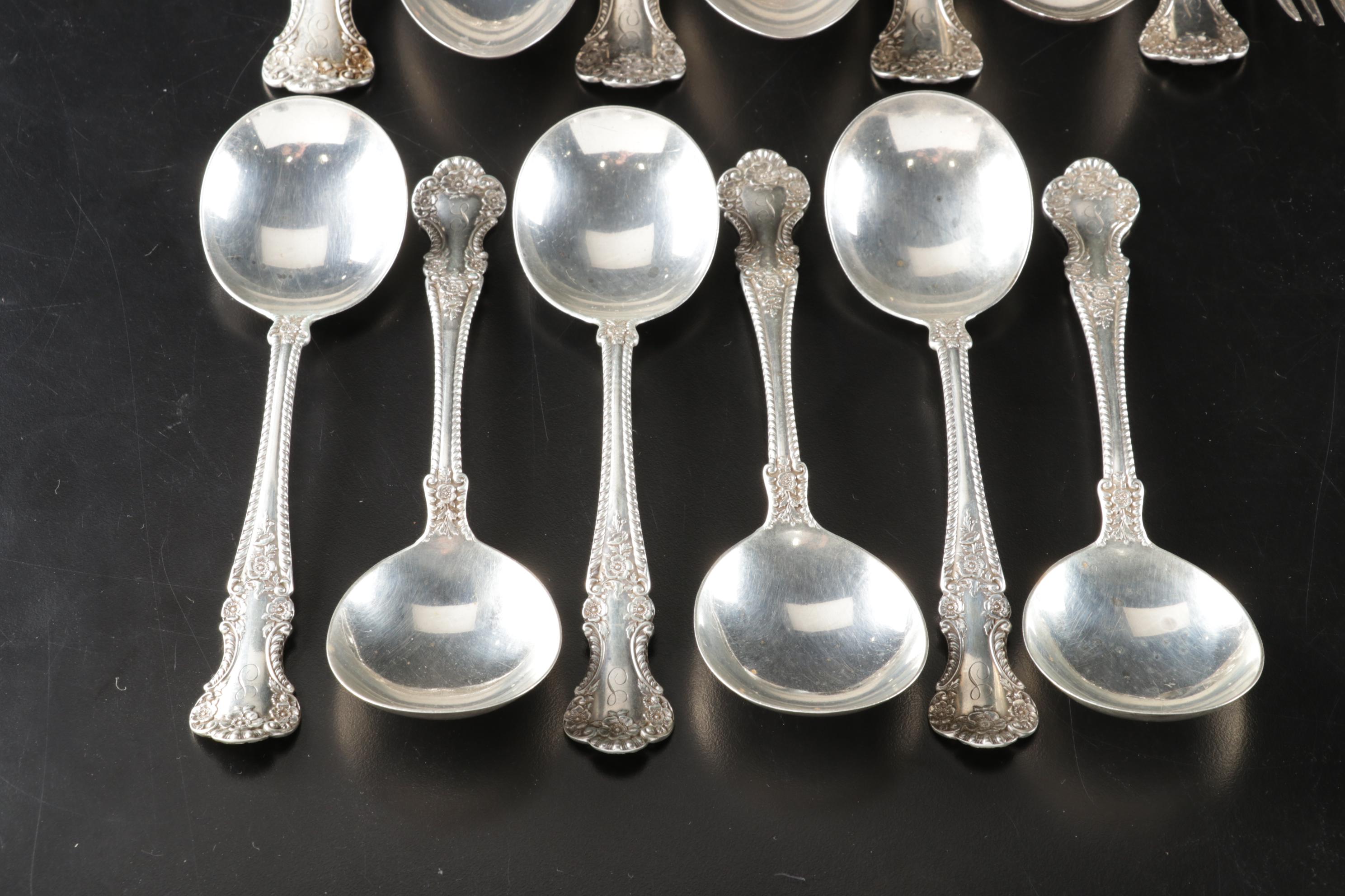 Gorham "Cambridge" Sterling Silver Flatware, Monogrammed