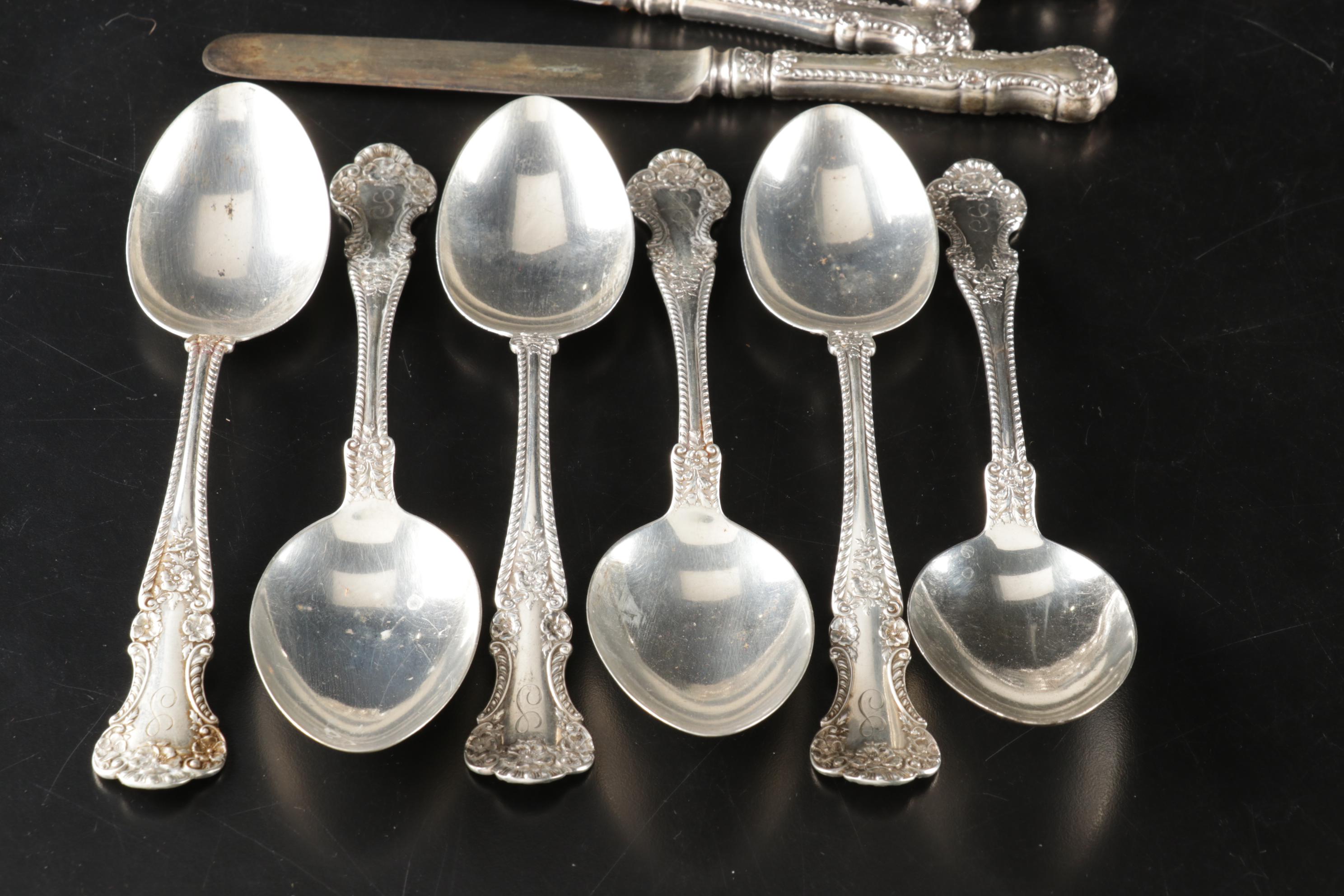 Gorham "Cambridge" Sterling Silver Flatware, Monogrammed