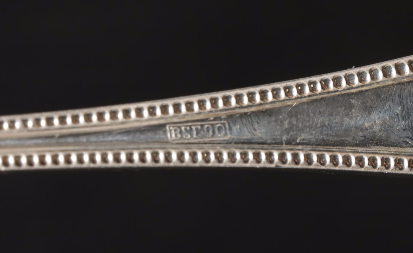 German Beaded-Edge Silverplate Flatware, Early to Mid 20th Century