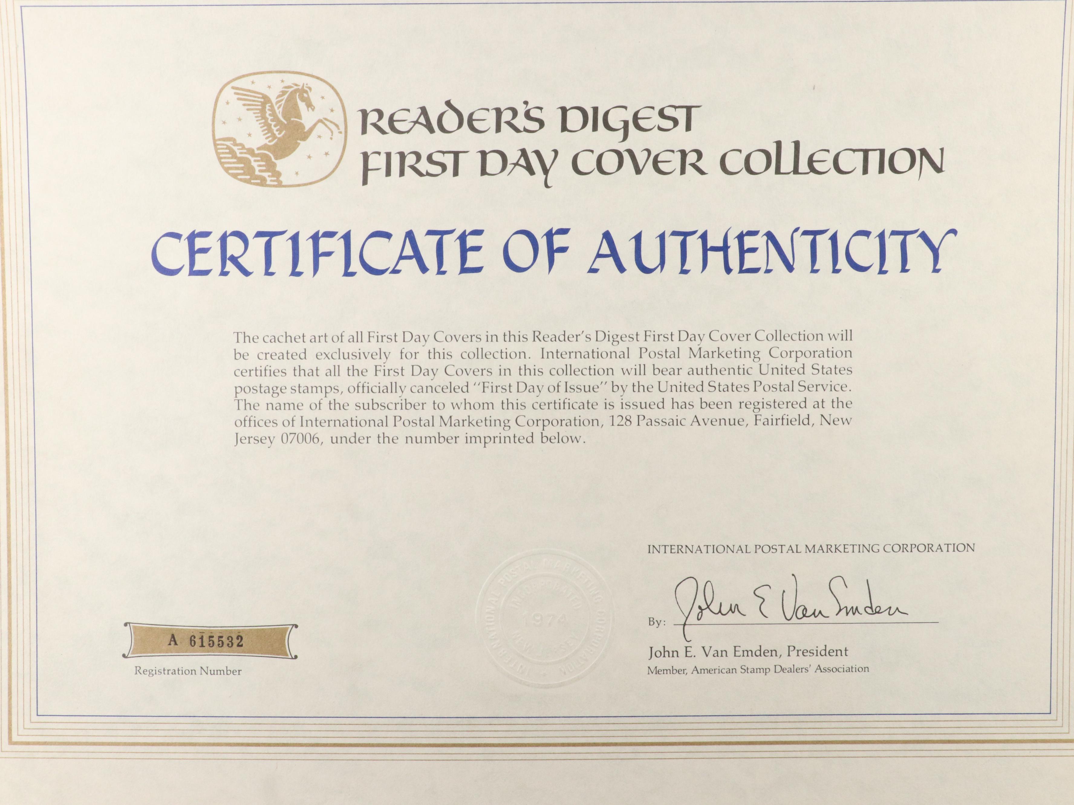 Reader's Digest First Day Cover Collection