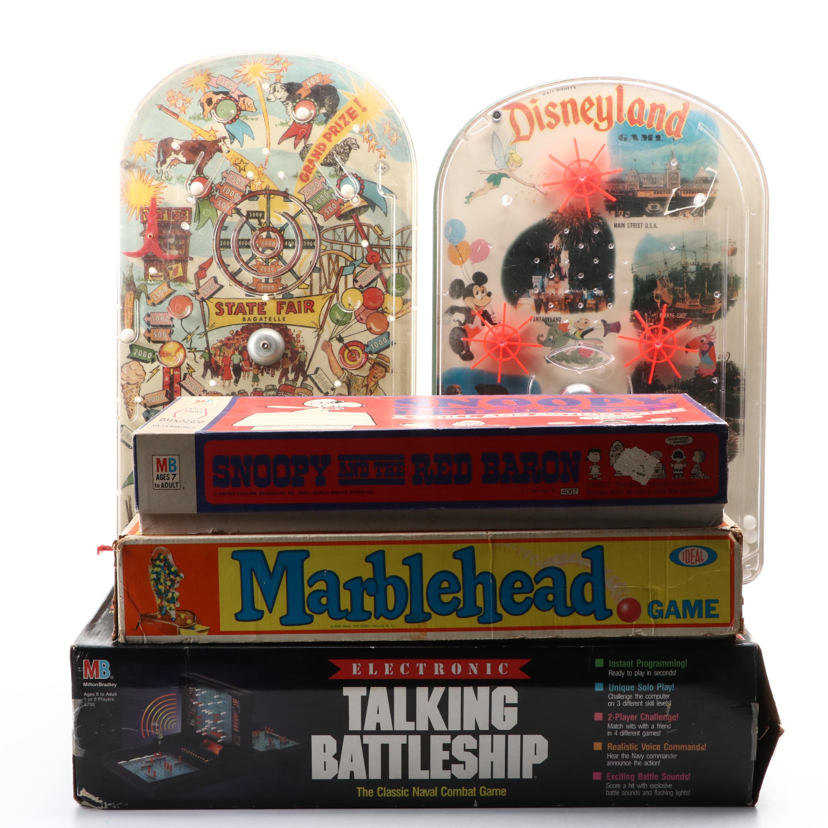 Milton Bradley Electronic Talking Battleship with Ideal and Other Board Games
