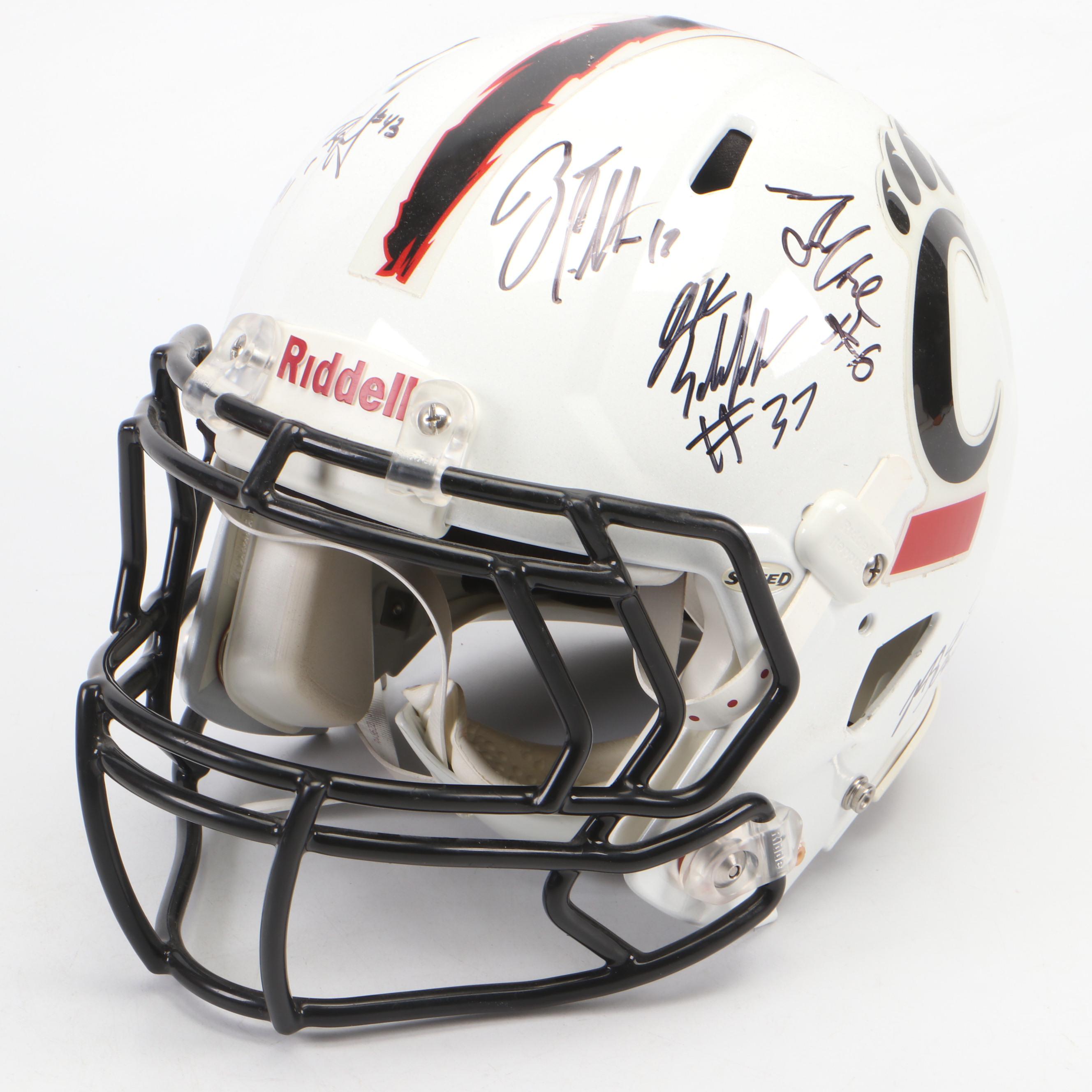 2010 University of Cincinnati Bearcats Team-Signed and Player-Issued Helmets