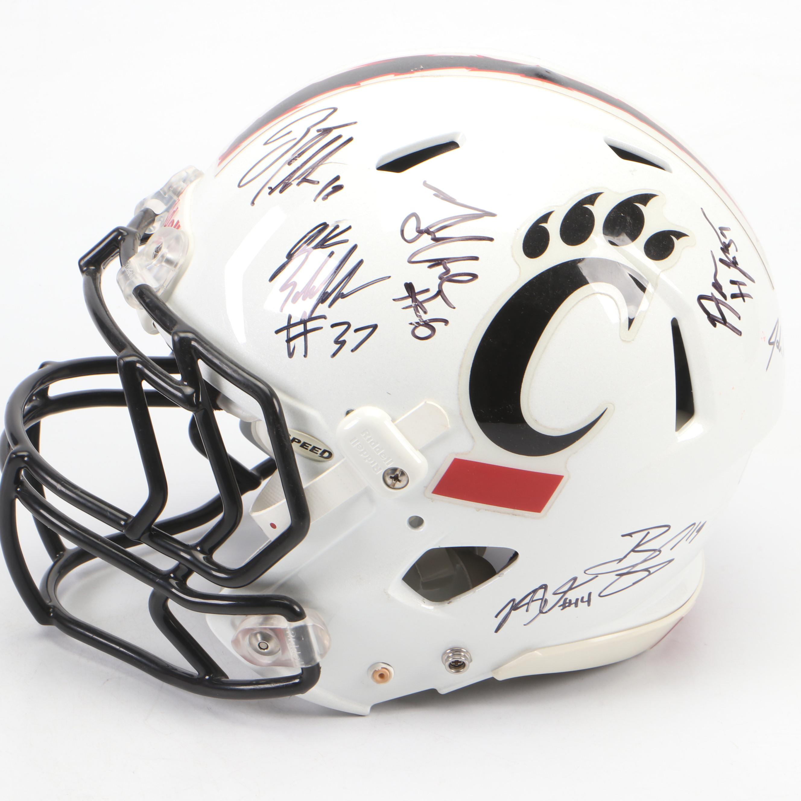 2010 University of Cincinnati Bearcats Team-Signed and Player-Issued Helmets