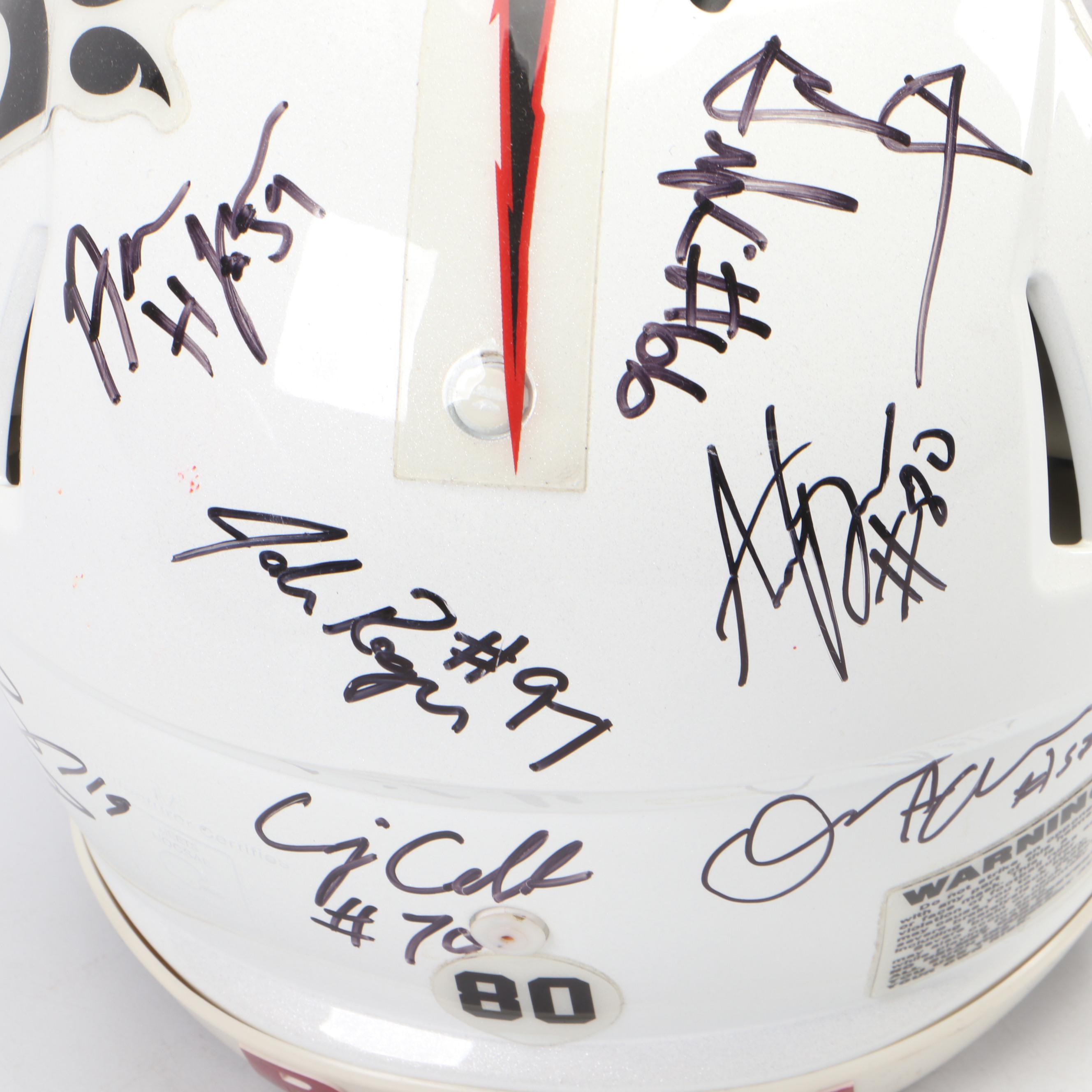 2010 University of Cincinnati Bearcats Team-Signed and Player-Issued Helmets