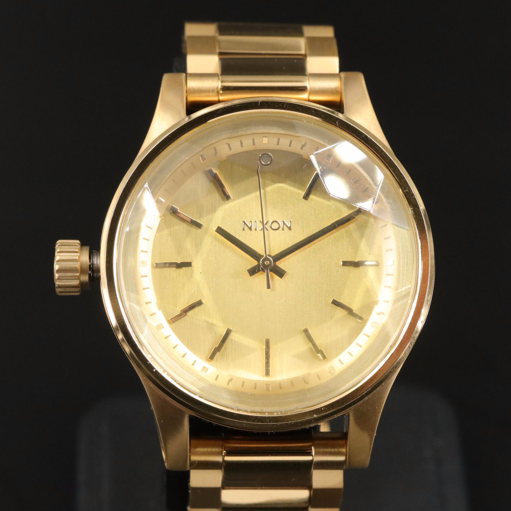 Nixon Facet 38 Gold Toned Stainless Steel Quartz Watch