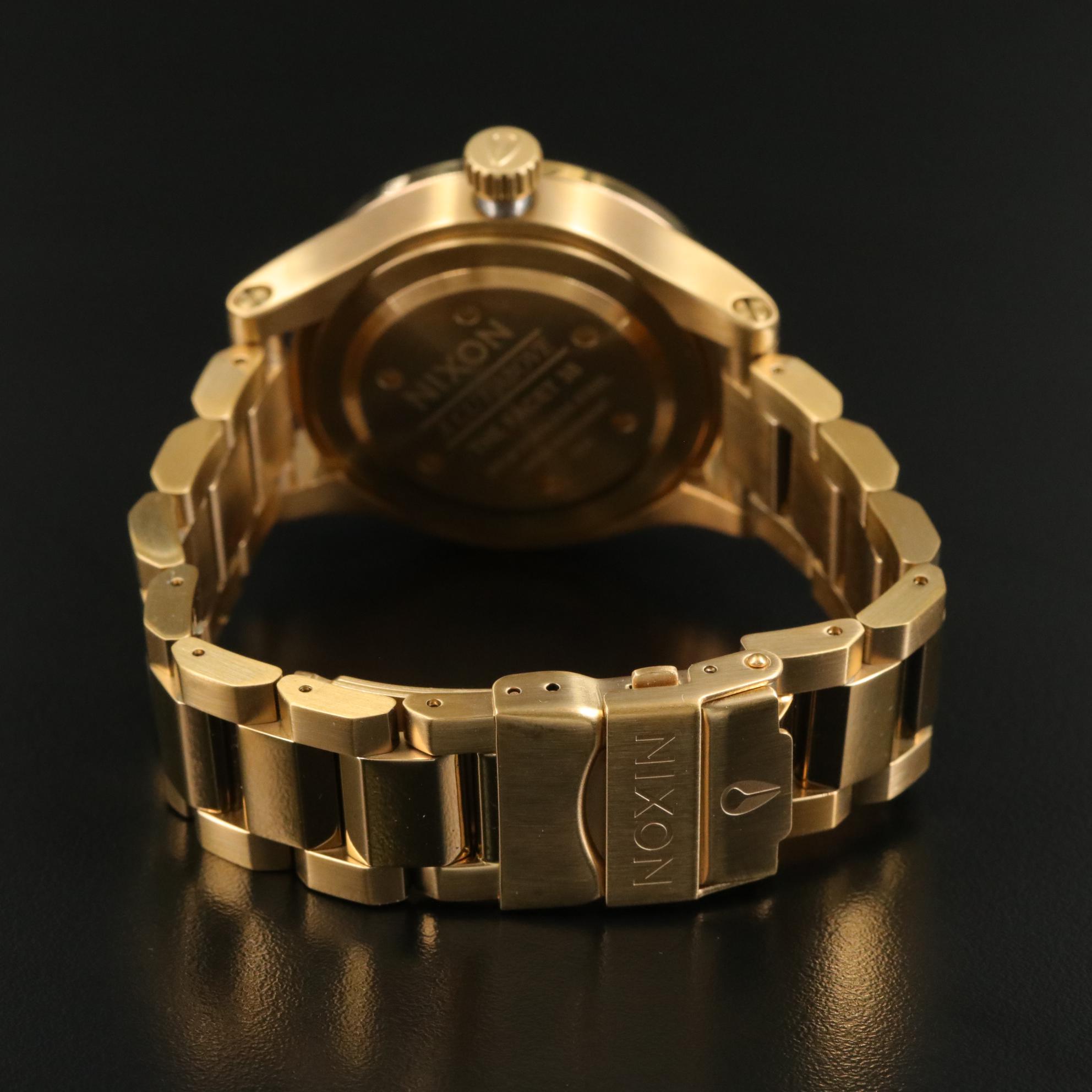 Nixon Facet 38 Gold Toned Stainless Steel Quartz Watch