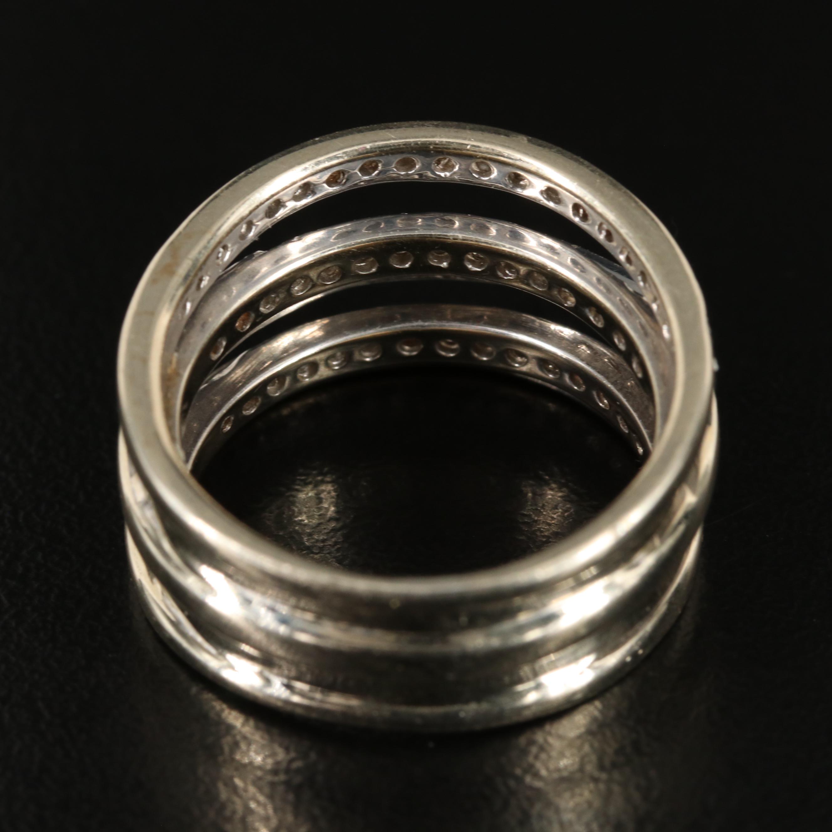 14K 1.00 CTW Diamond Tiered Band