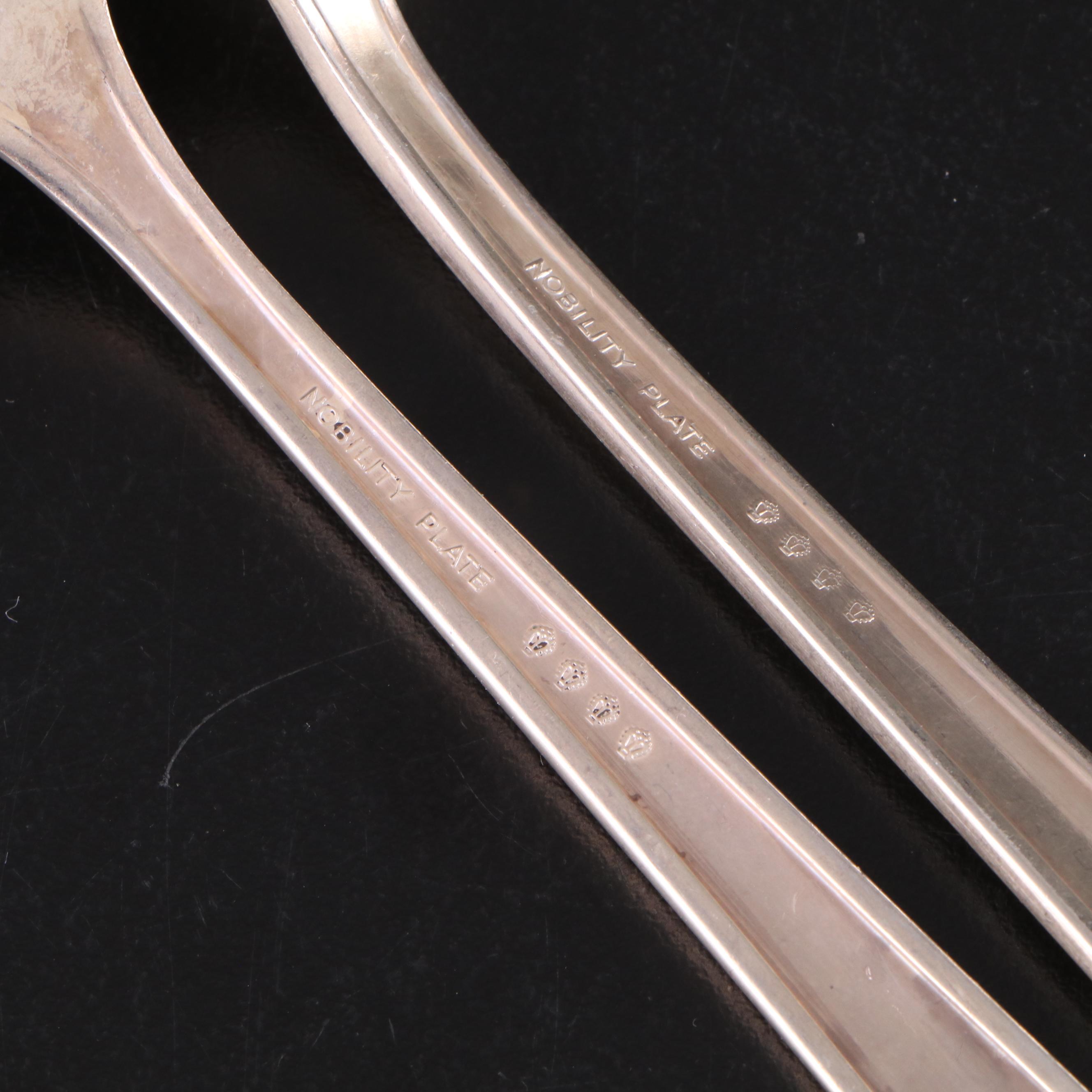 Oneida "Royal Rose" Nobility Plate Flatware and Serving Utensils, Mid-20th