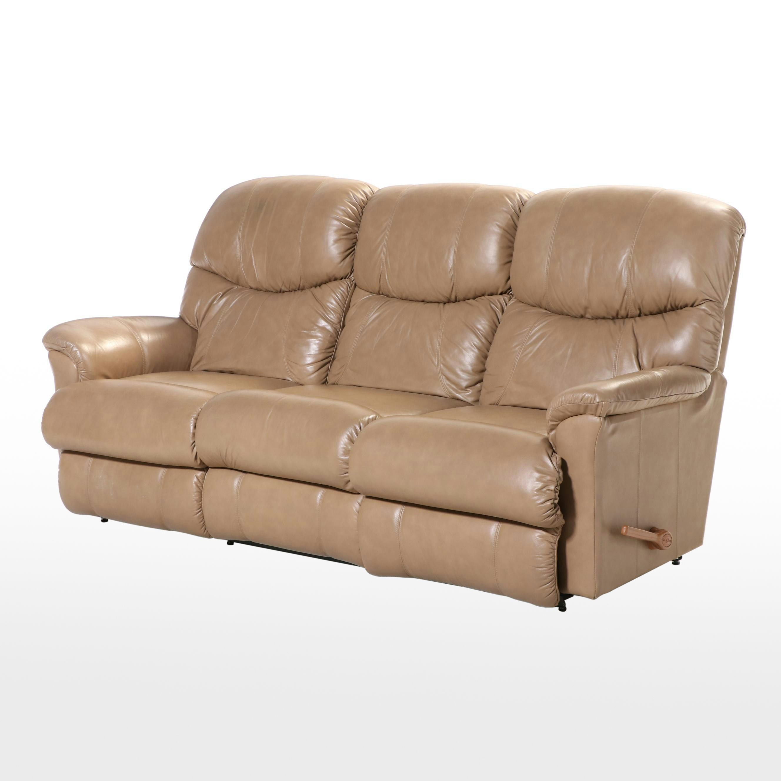 La-Z-Boy Leather Dual-Reclining Sofa