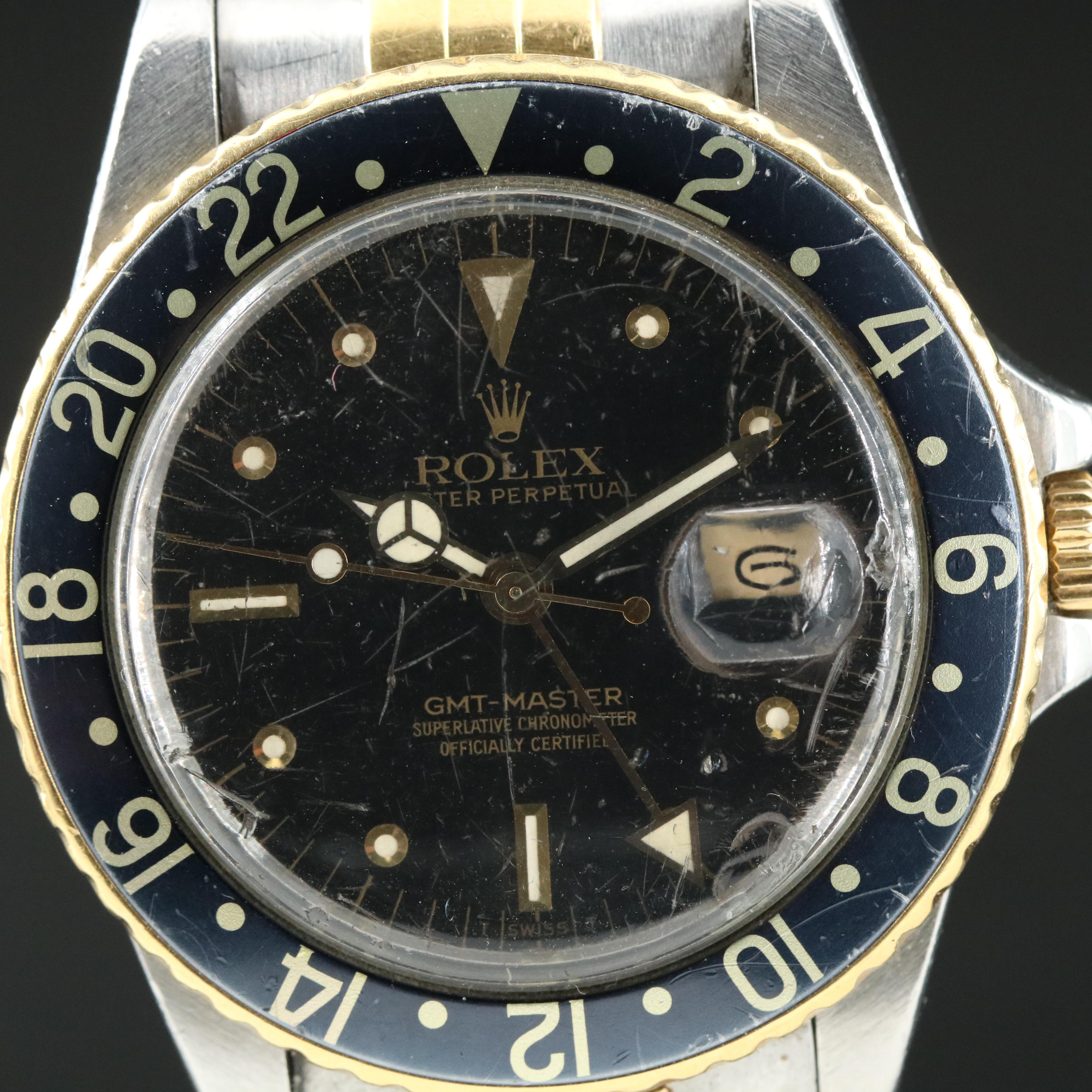 1984 Rolex GMT-Master Tritium Nipple Dial Watch