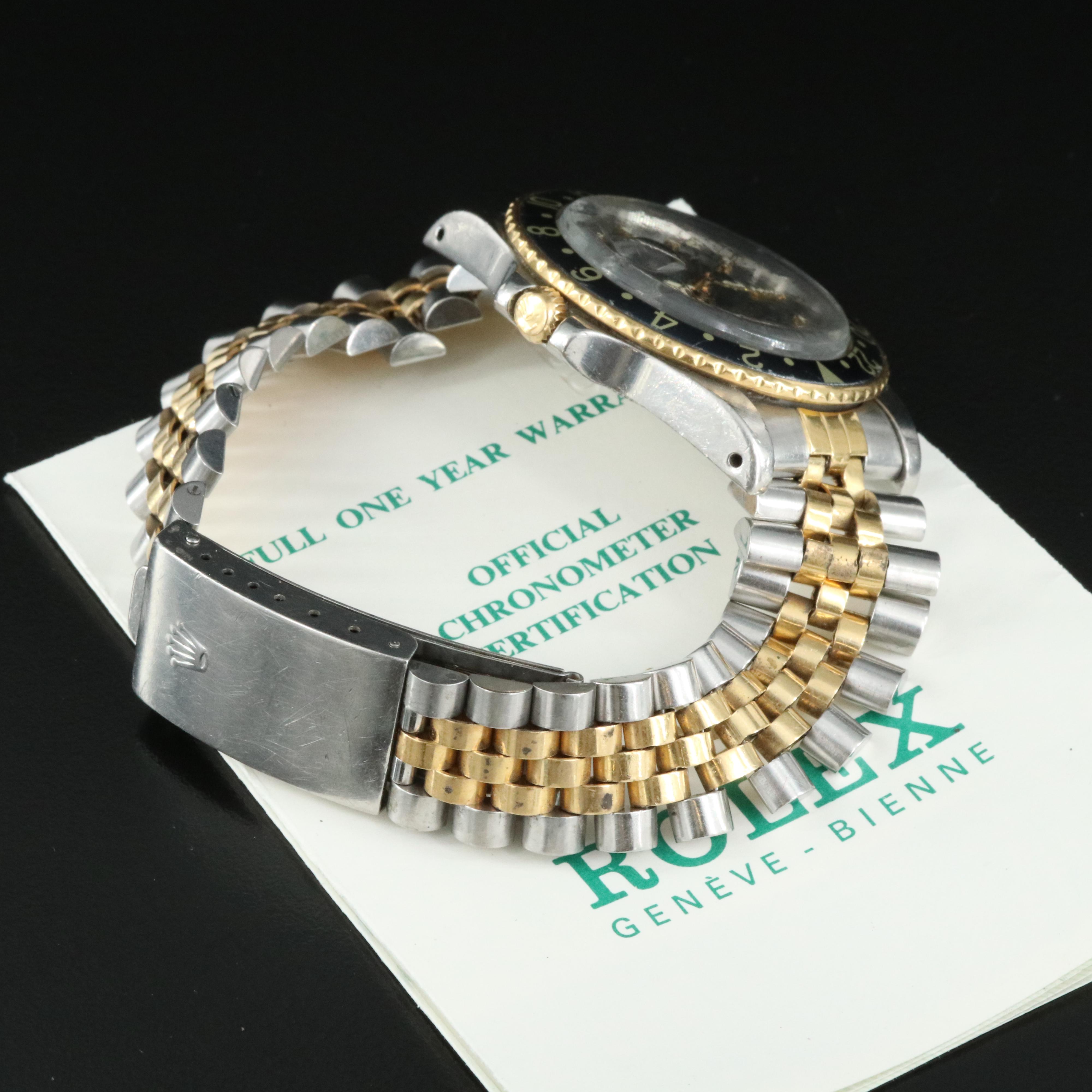 1984 Rolex GMT-Master Tritium Nipple Dial Watch