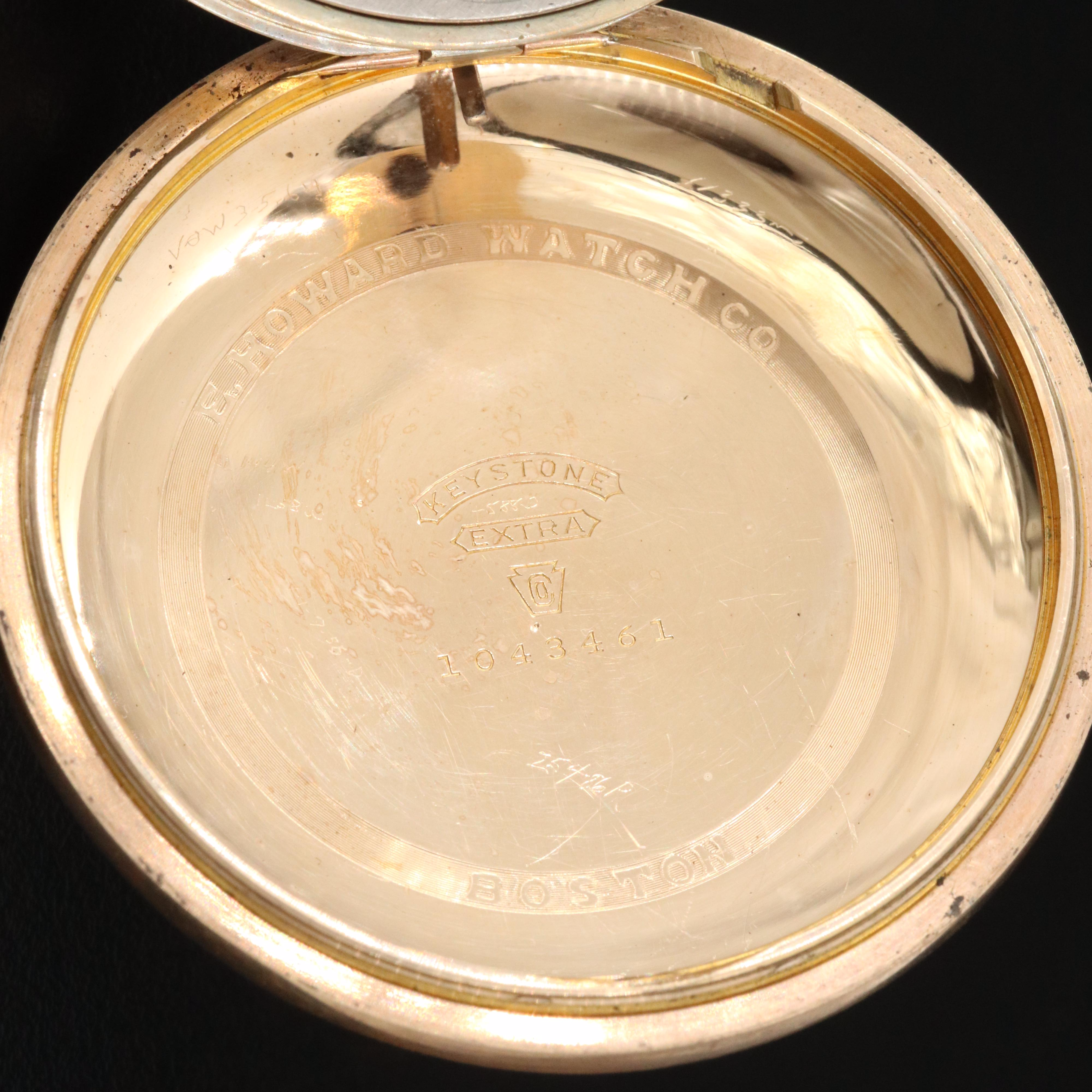 1916 E. Howard Watch Co. Railroad Chronometer Pocket Watch