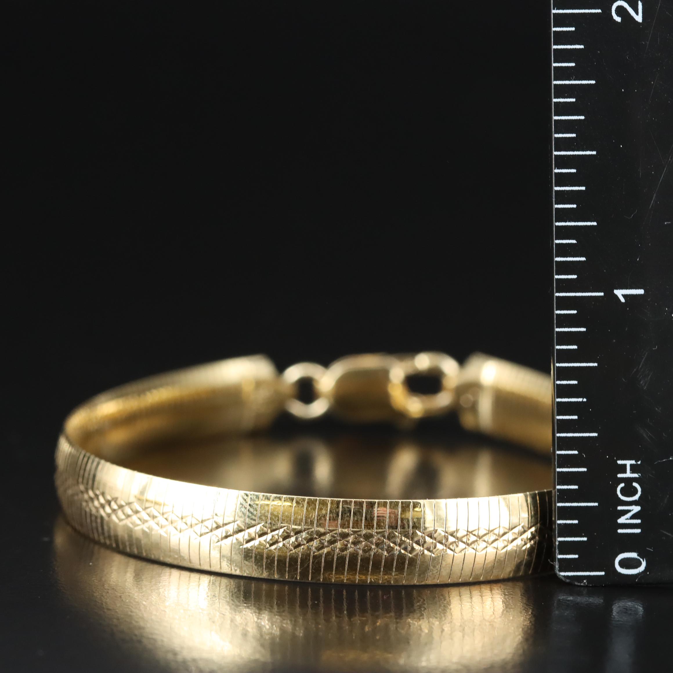 Veronese Sterling Byzantine and Patterned Omega Chain Bracelets