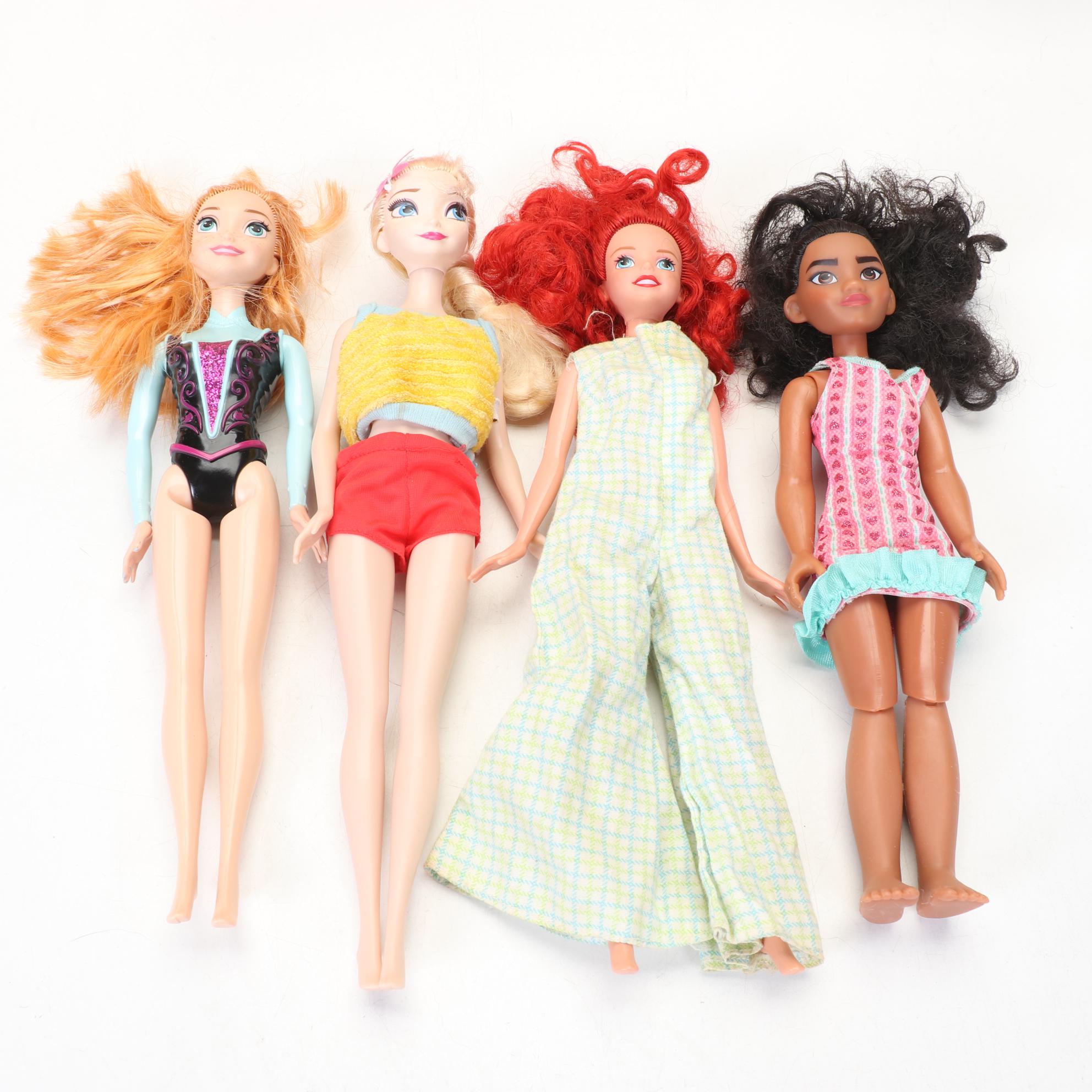 Mattel Barbie, Disney Frozen and Bratz Collection with Outfits and Accessories