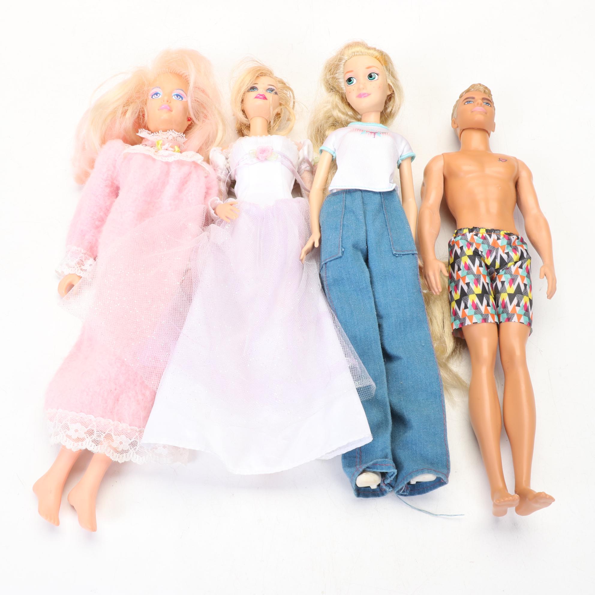 Mattel Barbie, Disney Frozen and Bratz Collection with Outfits and Accessories