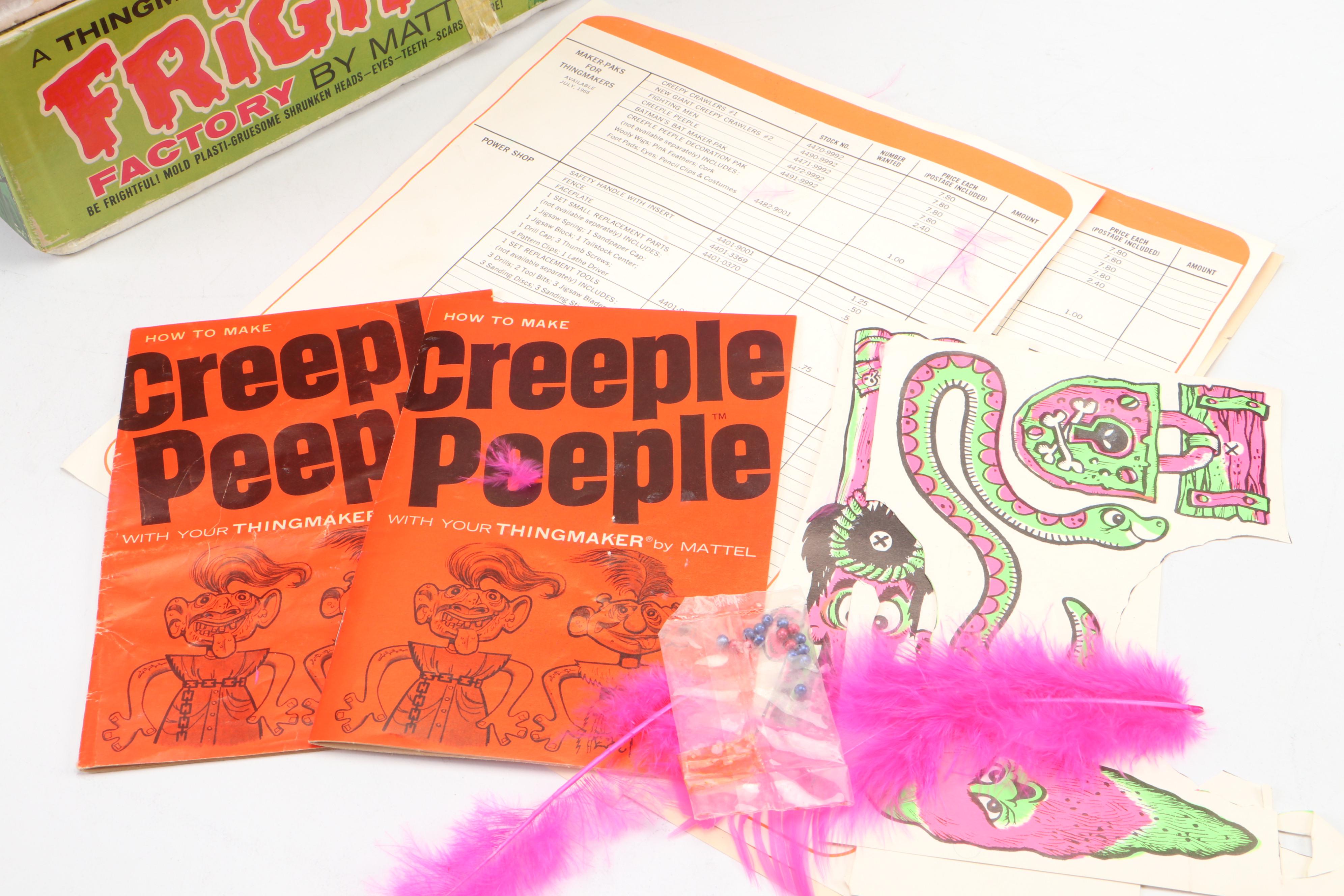 Mattel Creepy Crawlers, Fright Factory and Other "Thingmaker" Toys