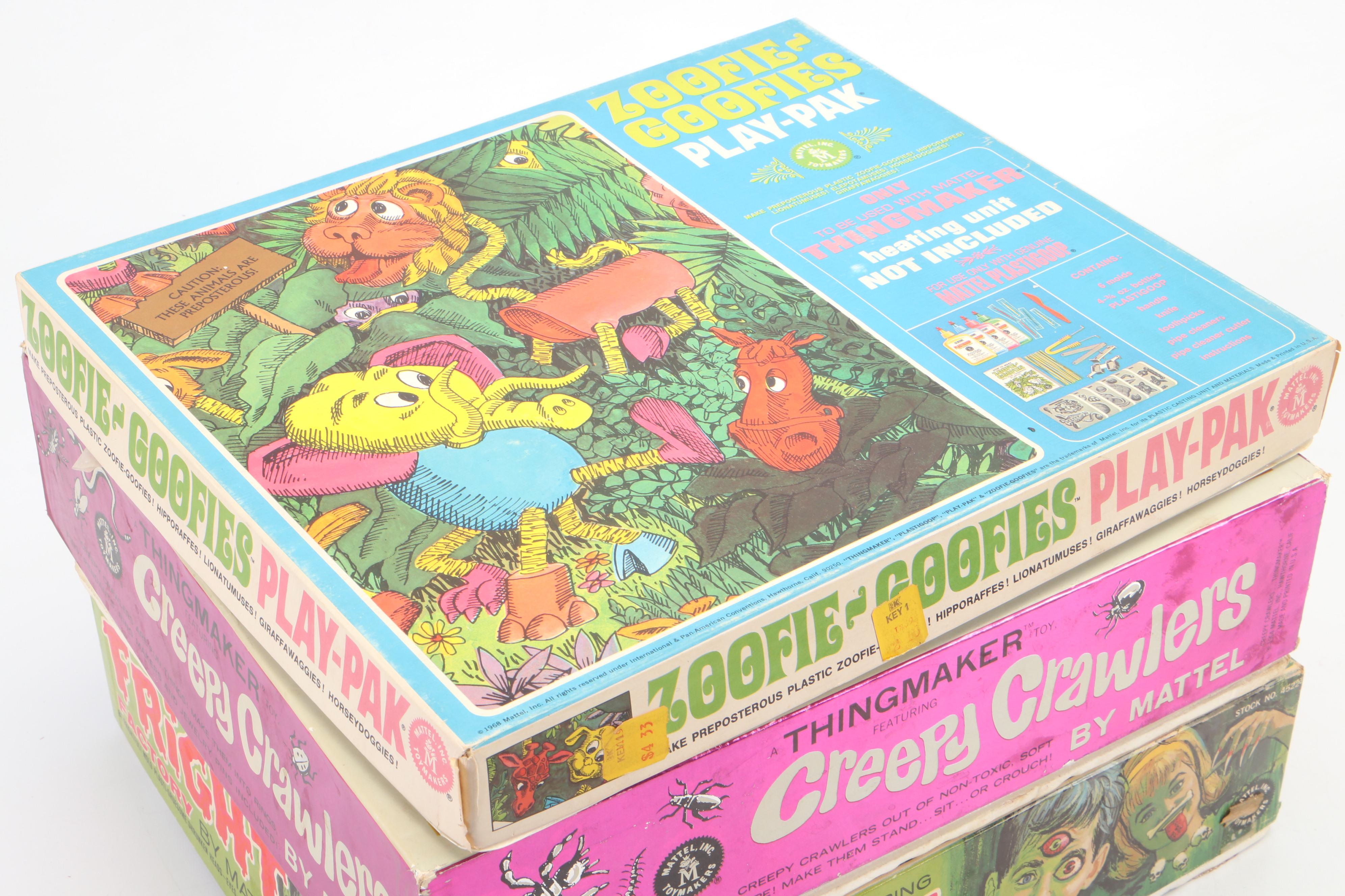Mattel Creepy Crawlers, Fright Factory and Other "Thingmaker" Toys