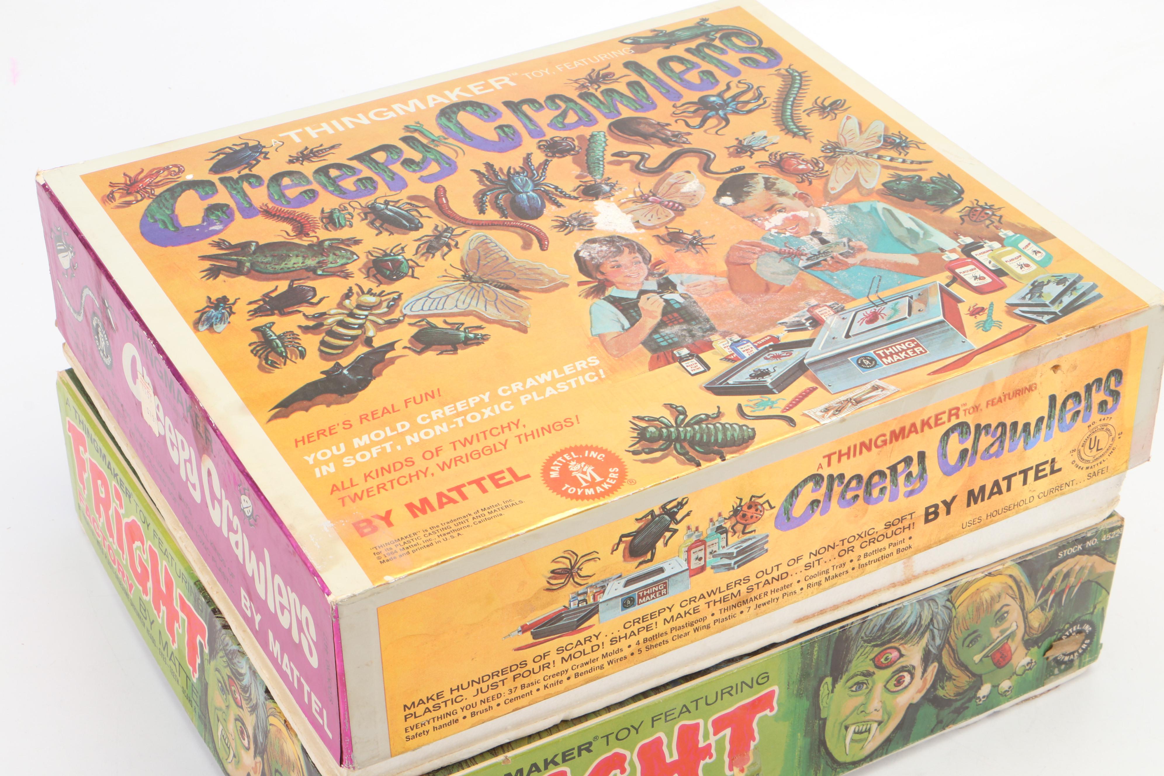 Mattel Creepy Crawlers, Fright Factory and Other "Thingmaker" Toys