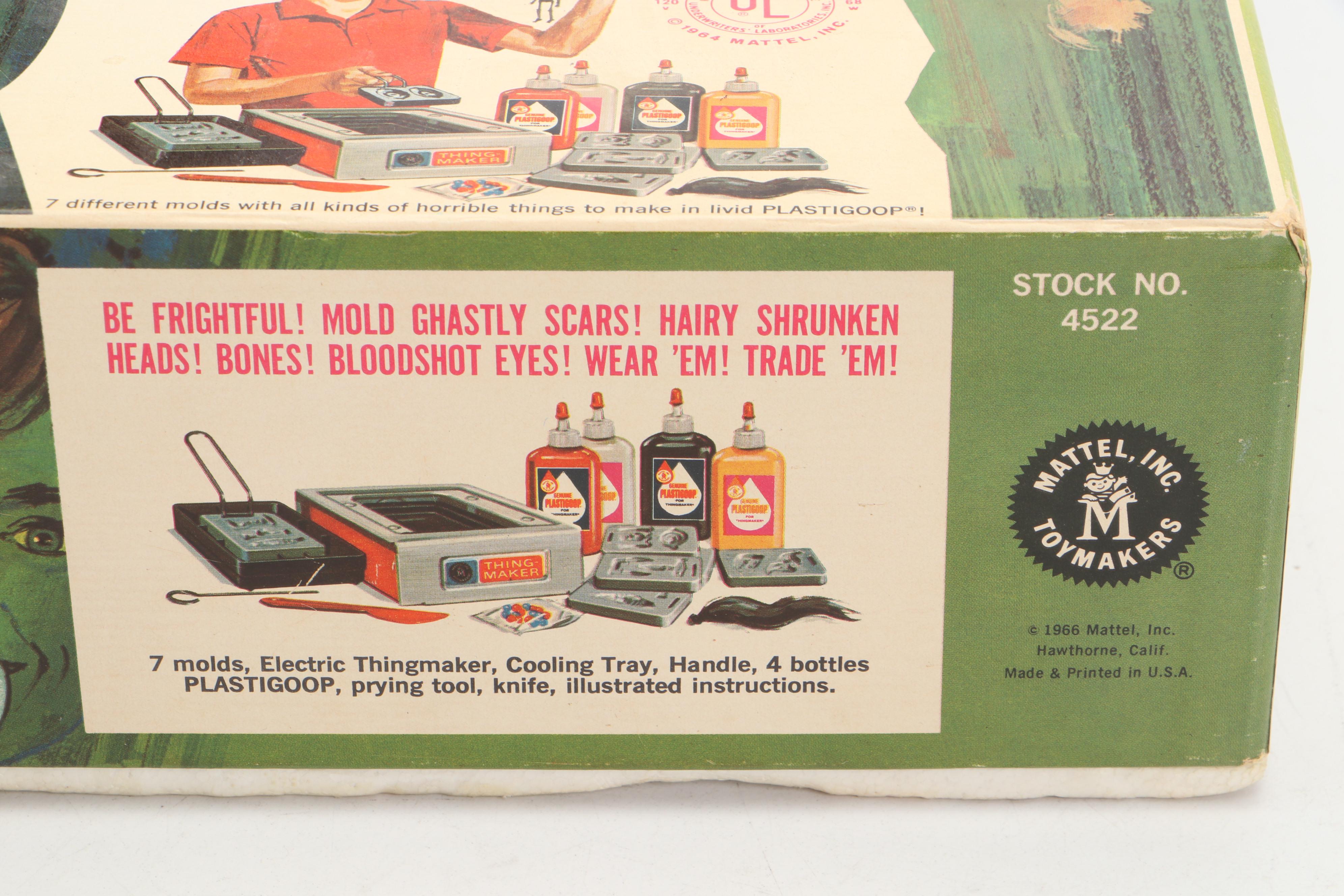 Mattel Creepy Crawlers, Fright Factory and Other "Thingmaker" Toys