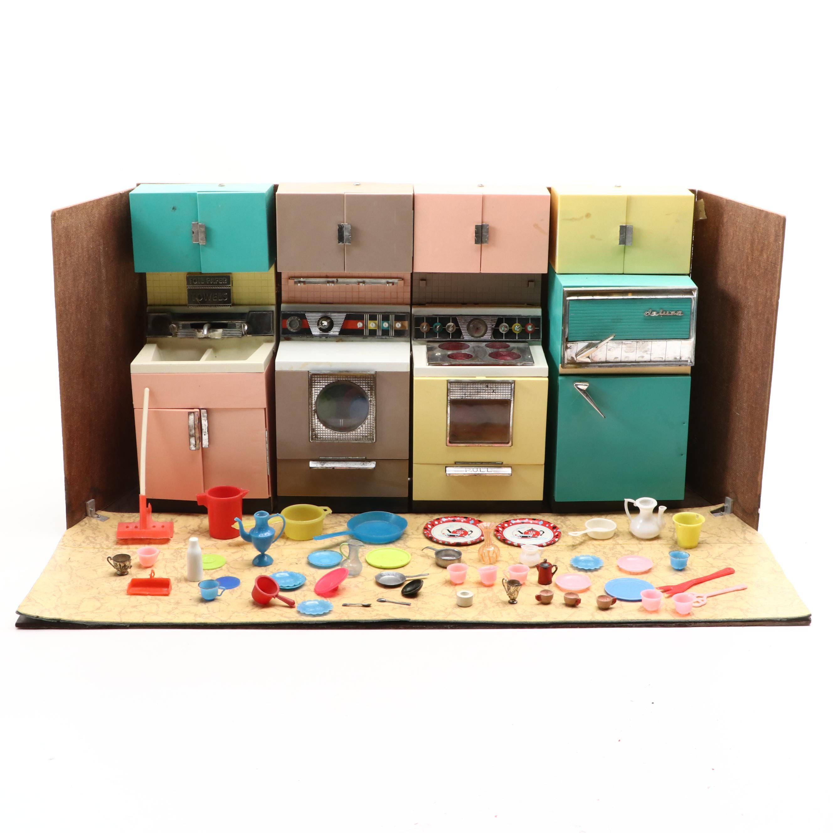 Deluxe Reading "Dream Kitchen" Doll Playset, Mid-20th Century