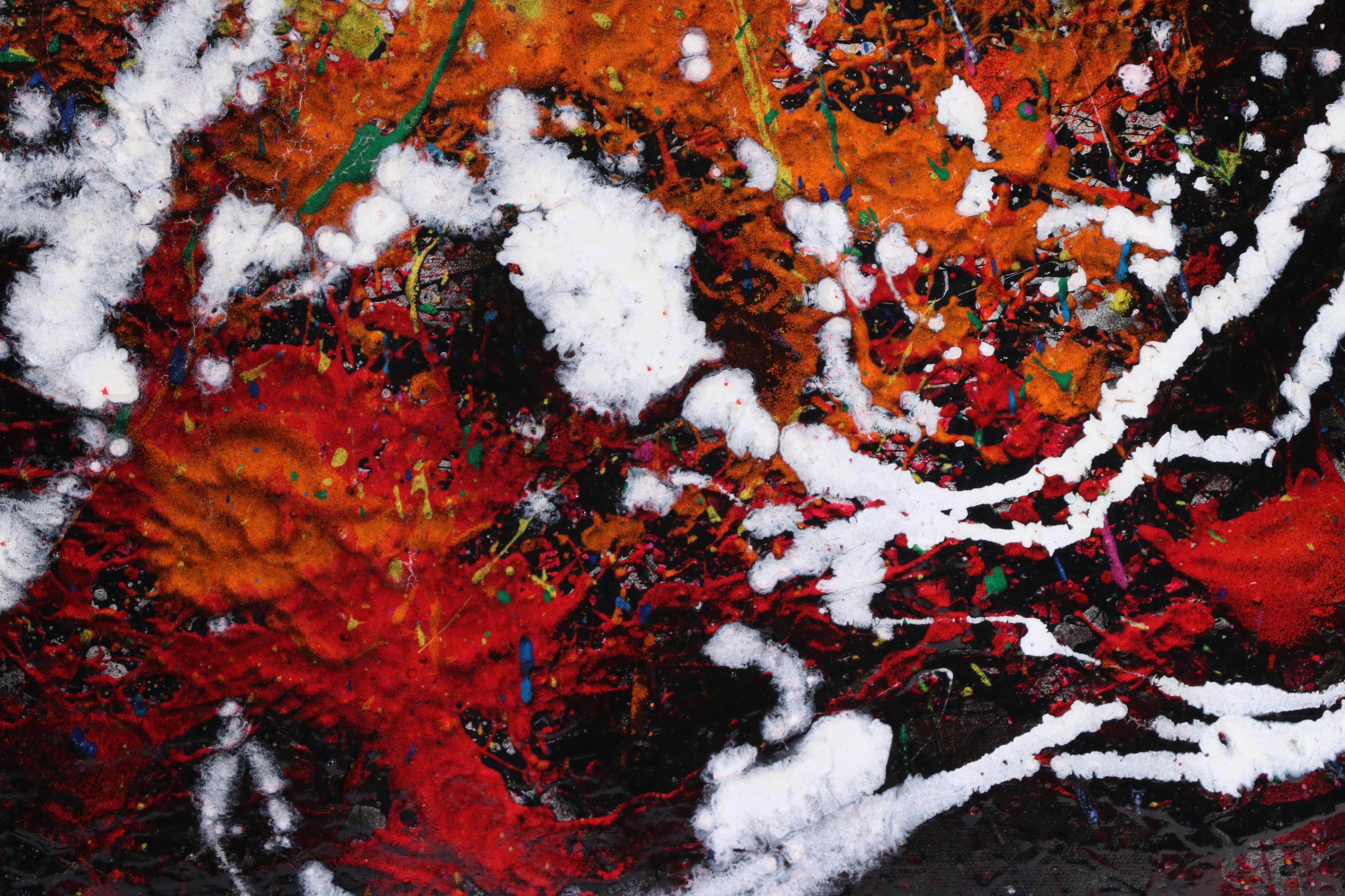 Jason Michael Durham Abstract Mixed Media Painting "Astral," 2024