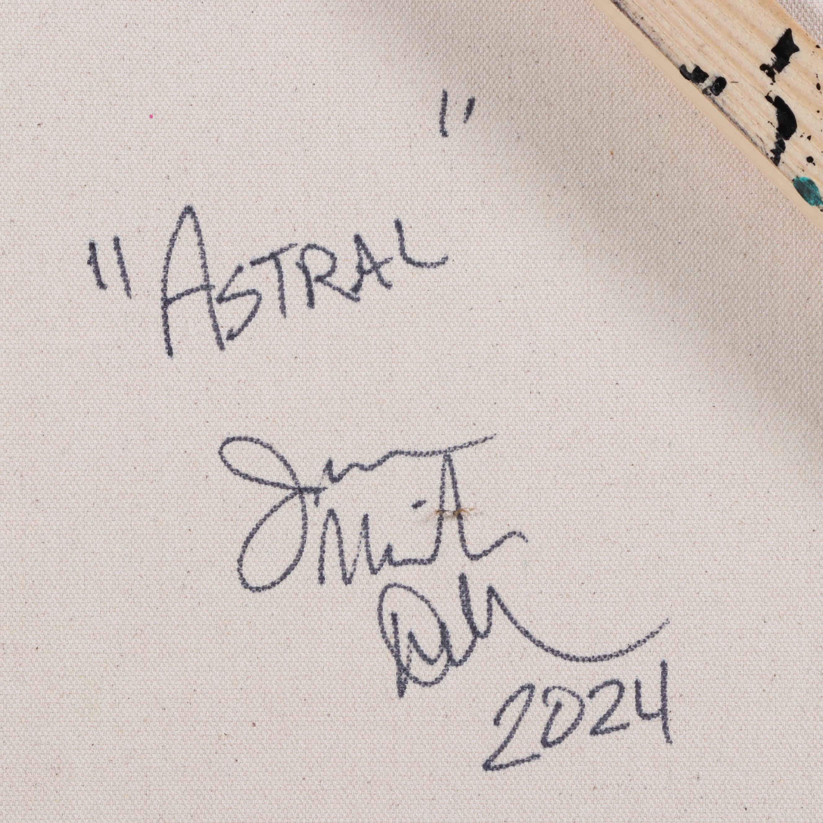 Jason Michael Durham Abstract Mixed Media Painting "Astral," 2024